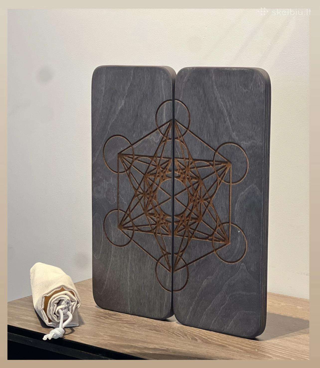 Sadhu Lentos - Sacred geometry (ashy/gold) 10mm