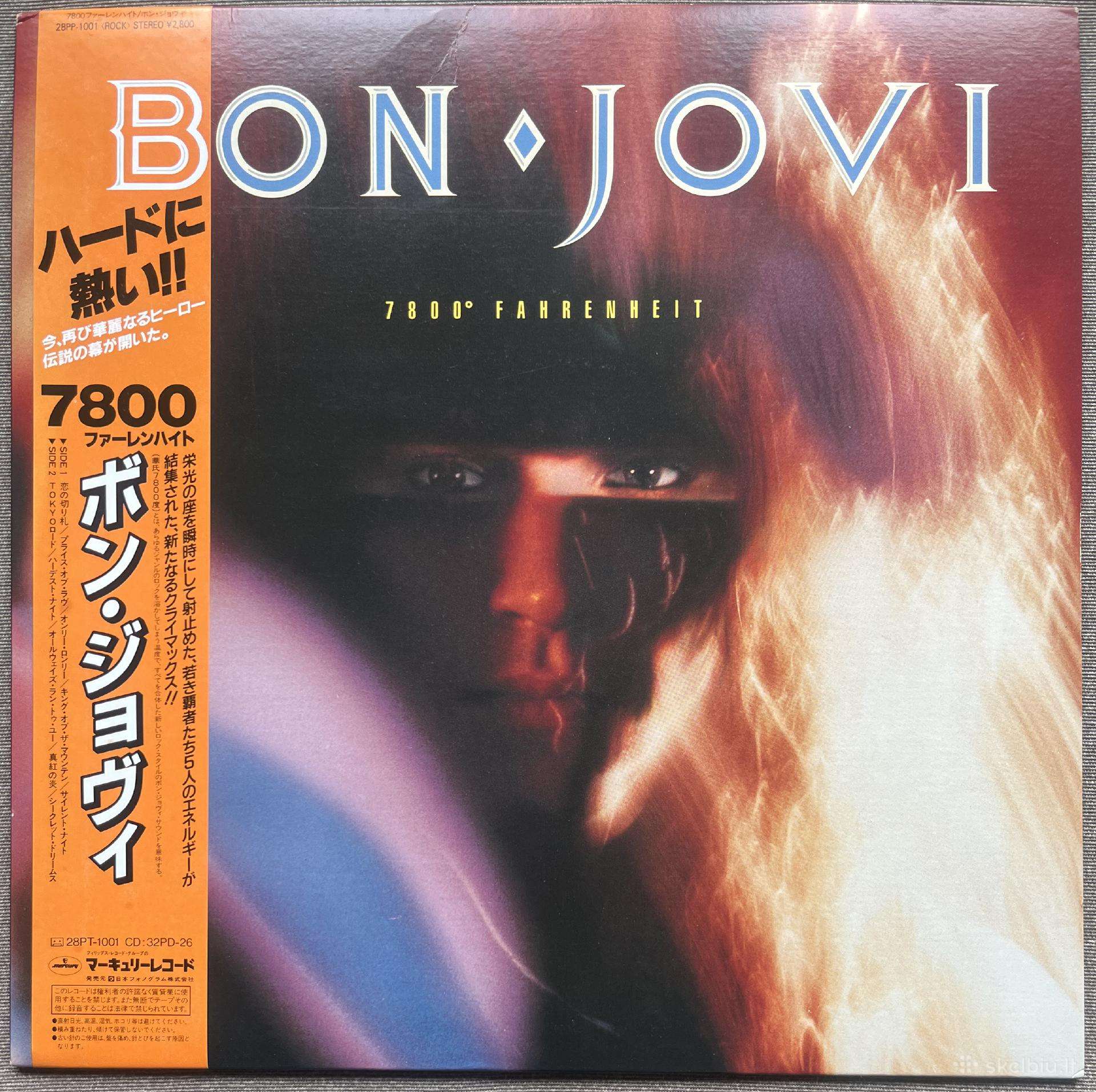 Bon Jovi 7800 Fahrenheit Japonija vinilas