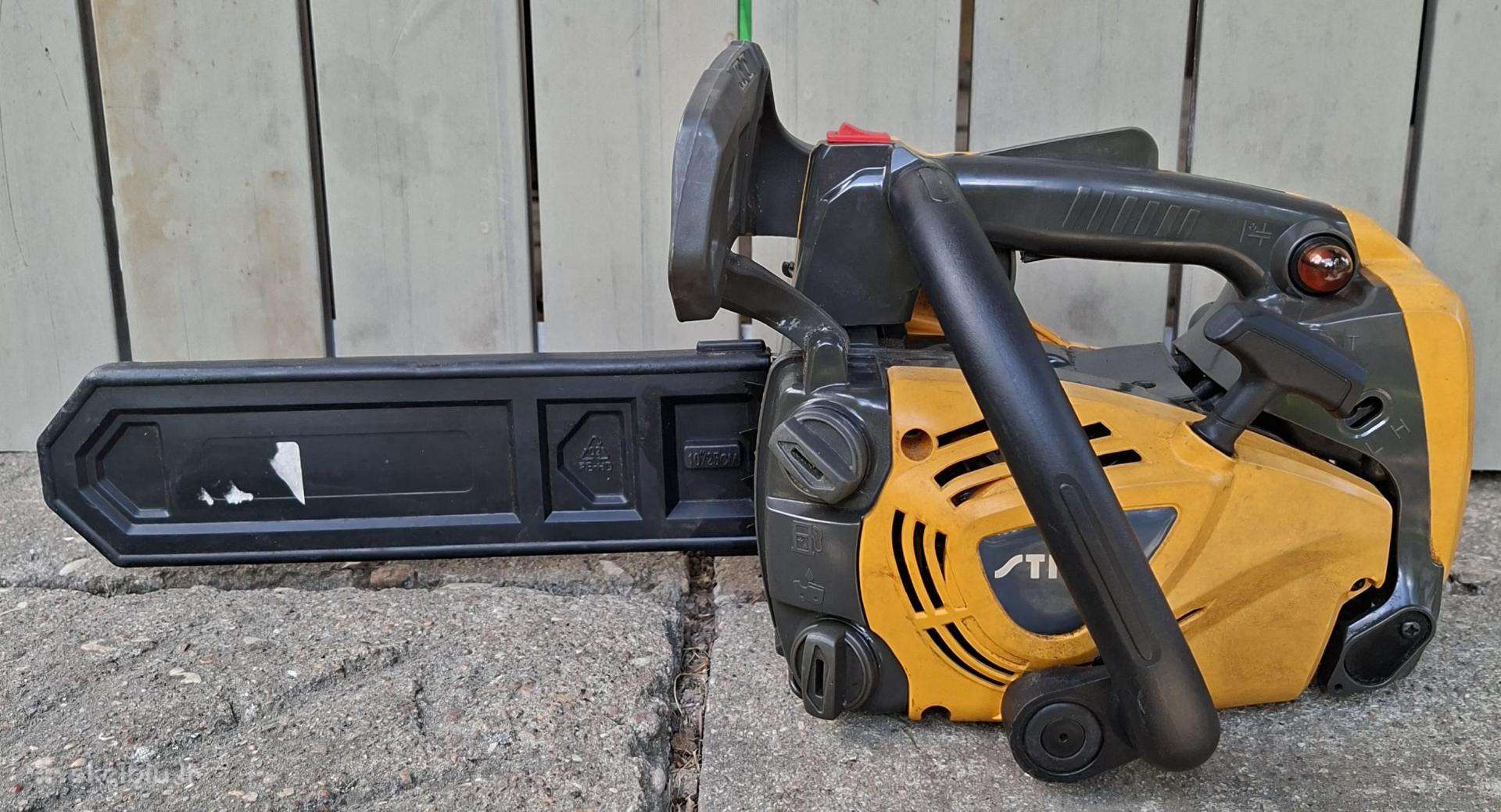 Stiga benzino pjūklas, gardena krūmapjovė