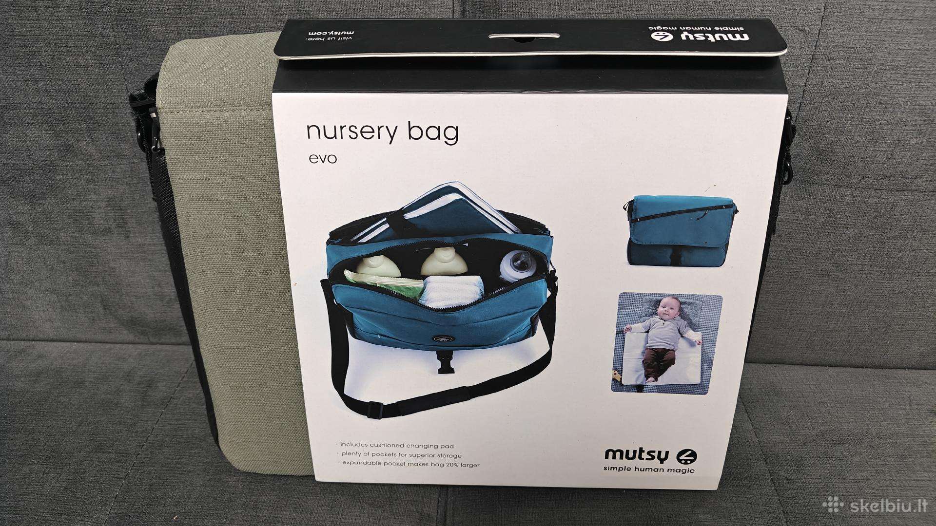 Naujas mamos krepšys Mutsy EVO „Nursery Bag“