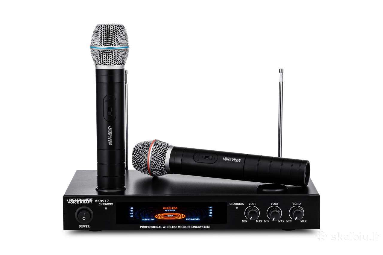 Voice Kraft Vk 9917 Vhf bevielė sistema (2 mikrof