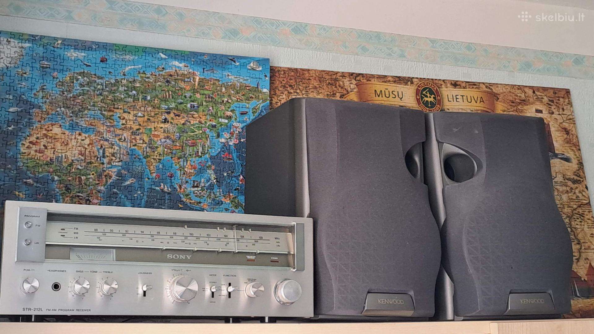 Sony stiprintuvas - imtuvas ir Kenwood kolonėlės