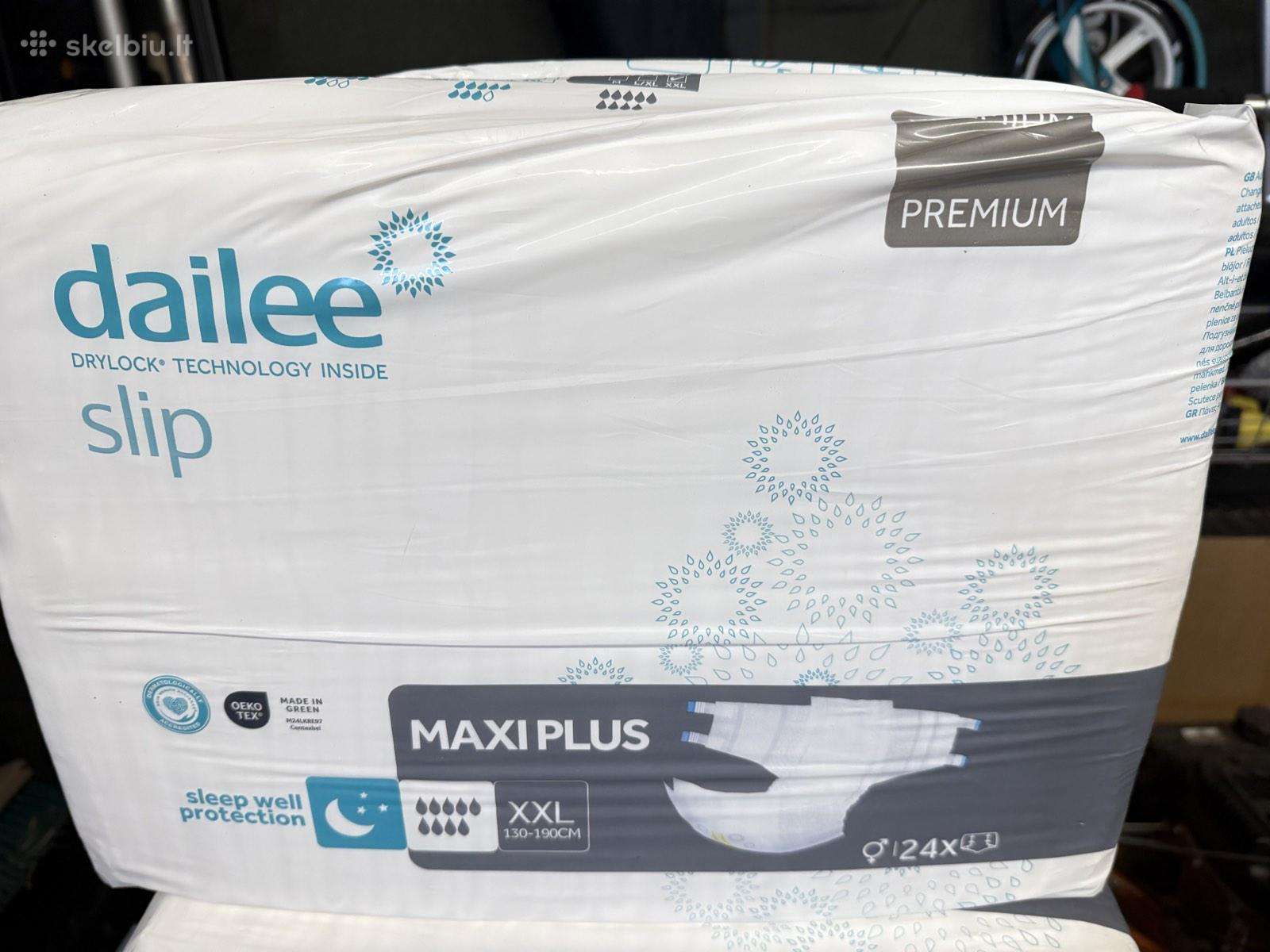 Sauskelnės Dailee Slip Premium Maxi Plus 20 eur