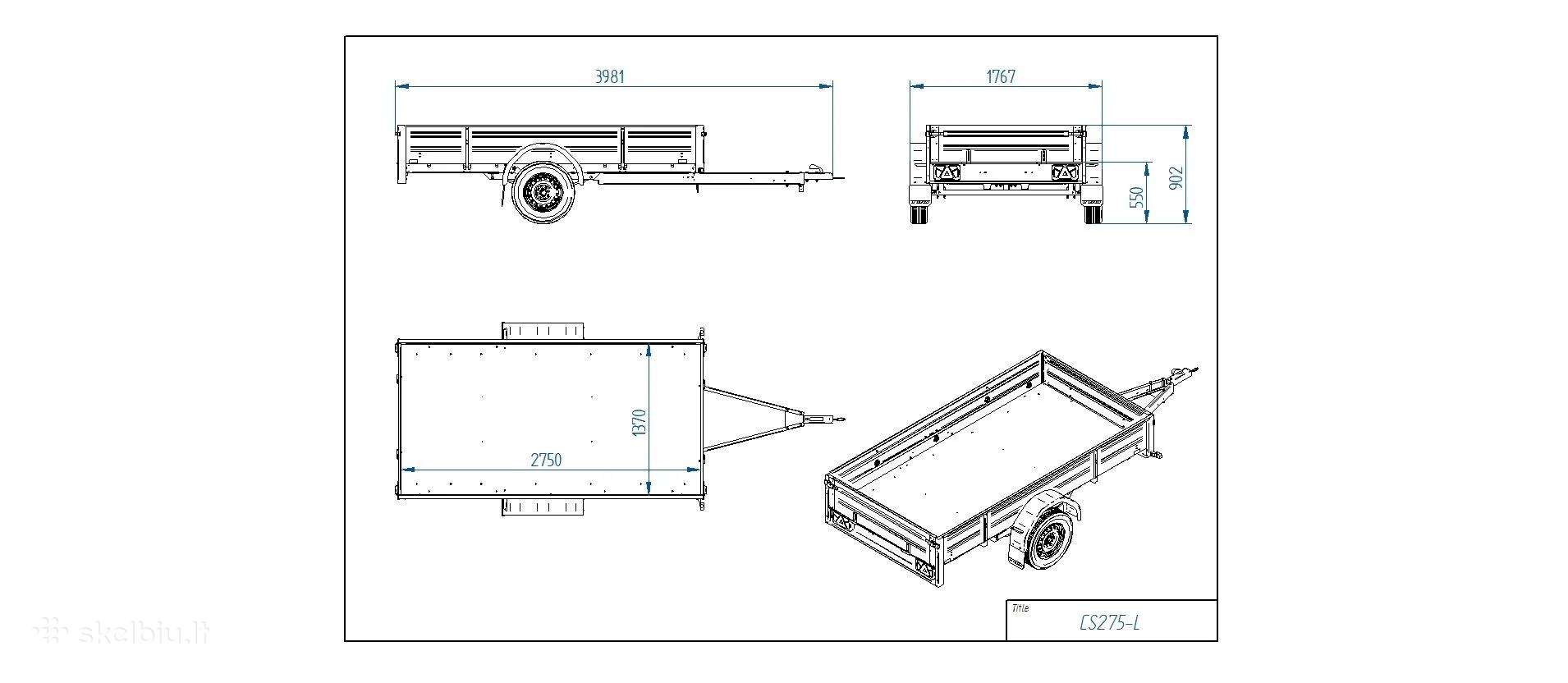 Tiki Treiler, passenger car trailers