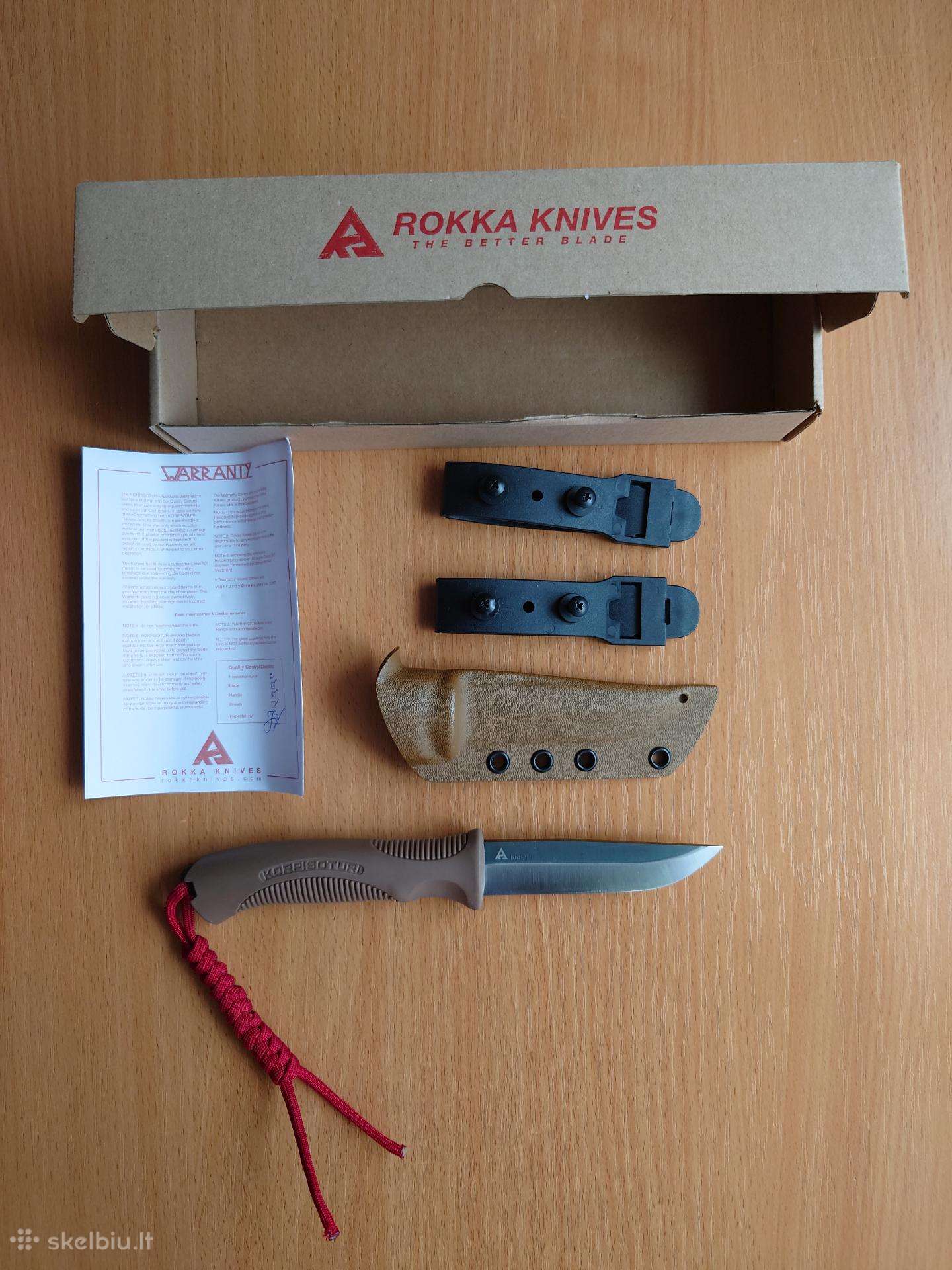 Rokka Korpisoturi peilis, coyote, kydex sheath