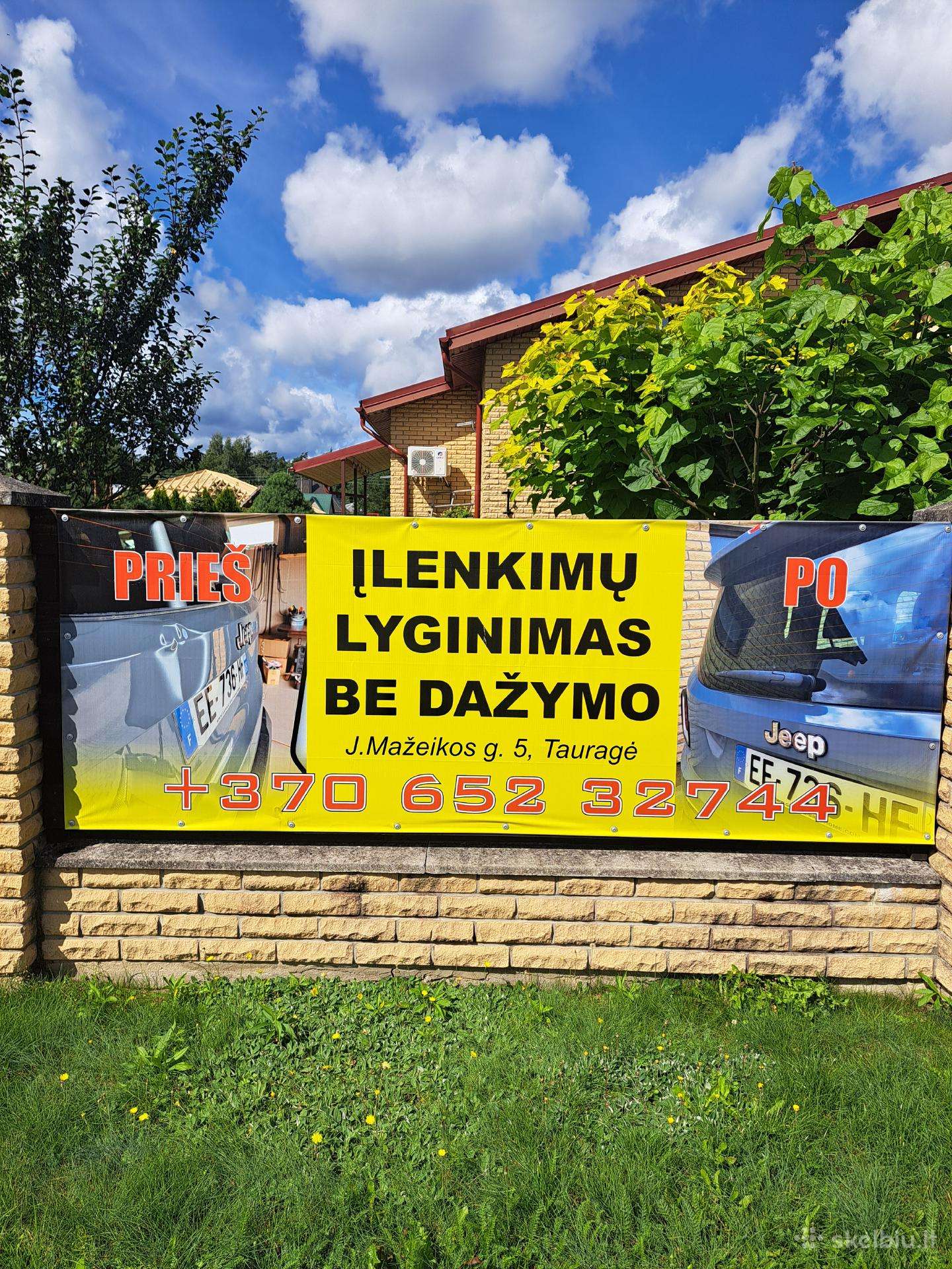 Pdr Įlenkimų tiesinimas be dažymo Tauragė
