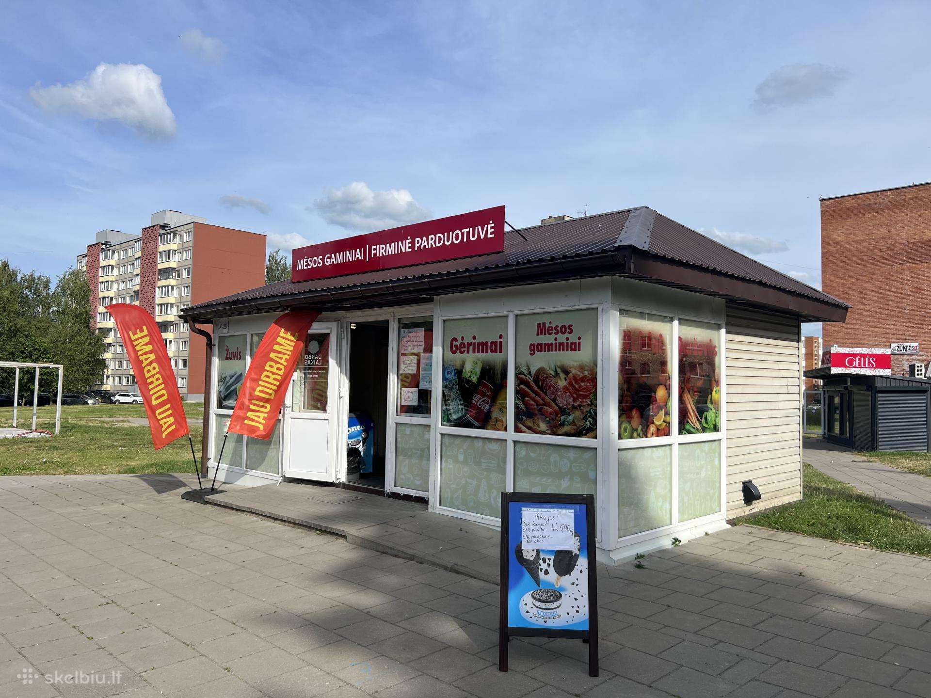 Parduodamas kioskas Lauko g., Alytuje
