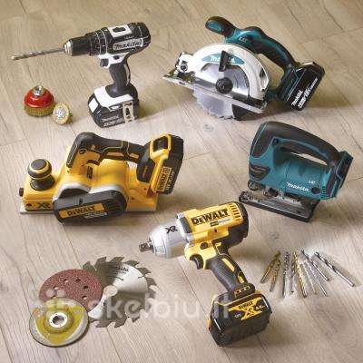 Perku statybinius irankius makita dewalt