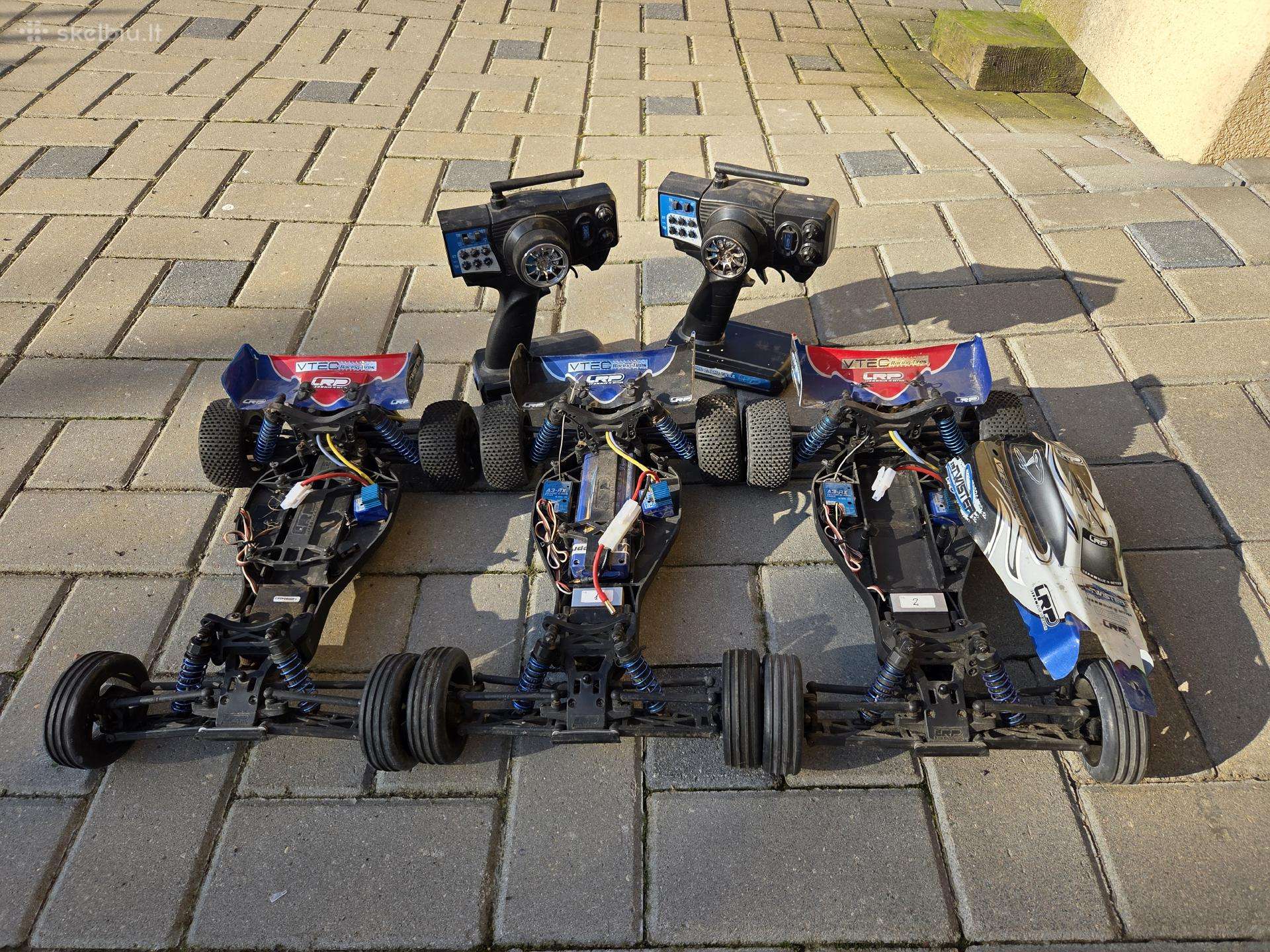 3x 1:10 Lrp bagiukai 2wd