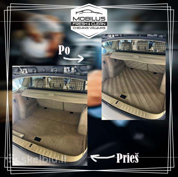 Mobilus cheminis valymas automobiliams