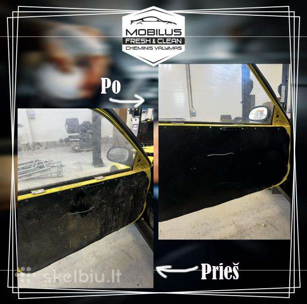 Mobilus cheminis valymas automobiliams