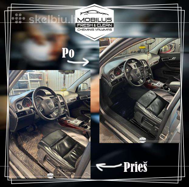 Mobilus cheminis valymas automobiliams
