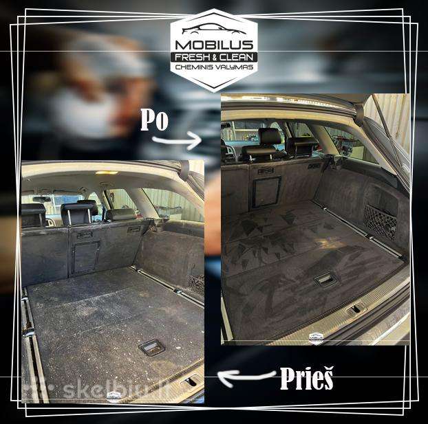 Mobilus cheminis valymas automobiliams