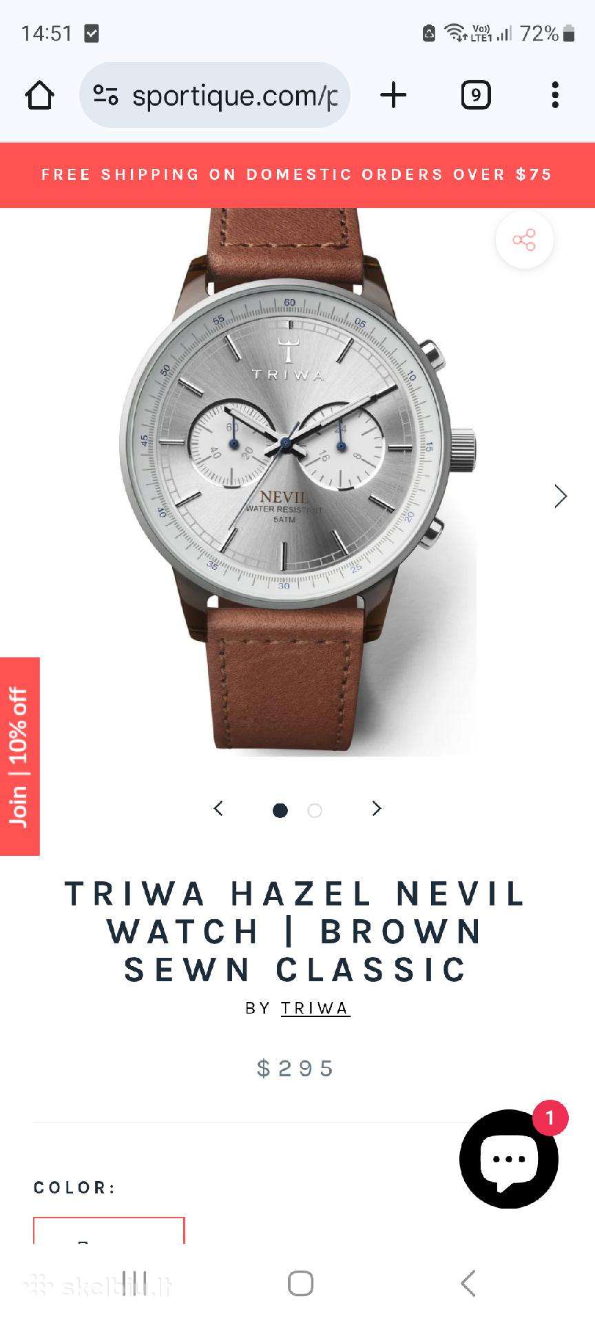 Triwa Nevil chronograph koleksijai papildyti