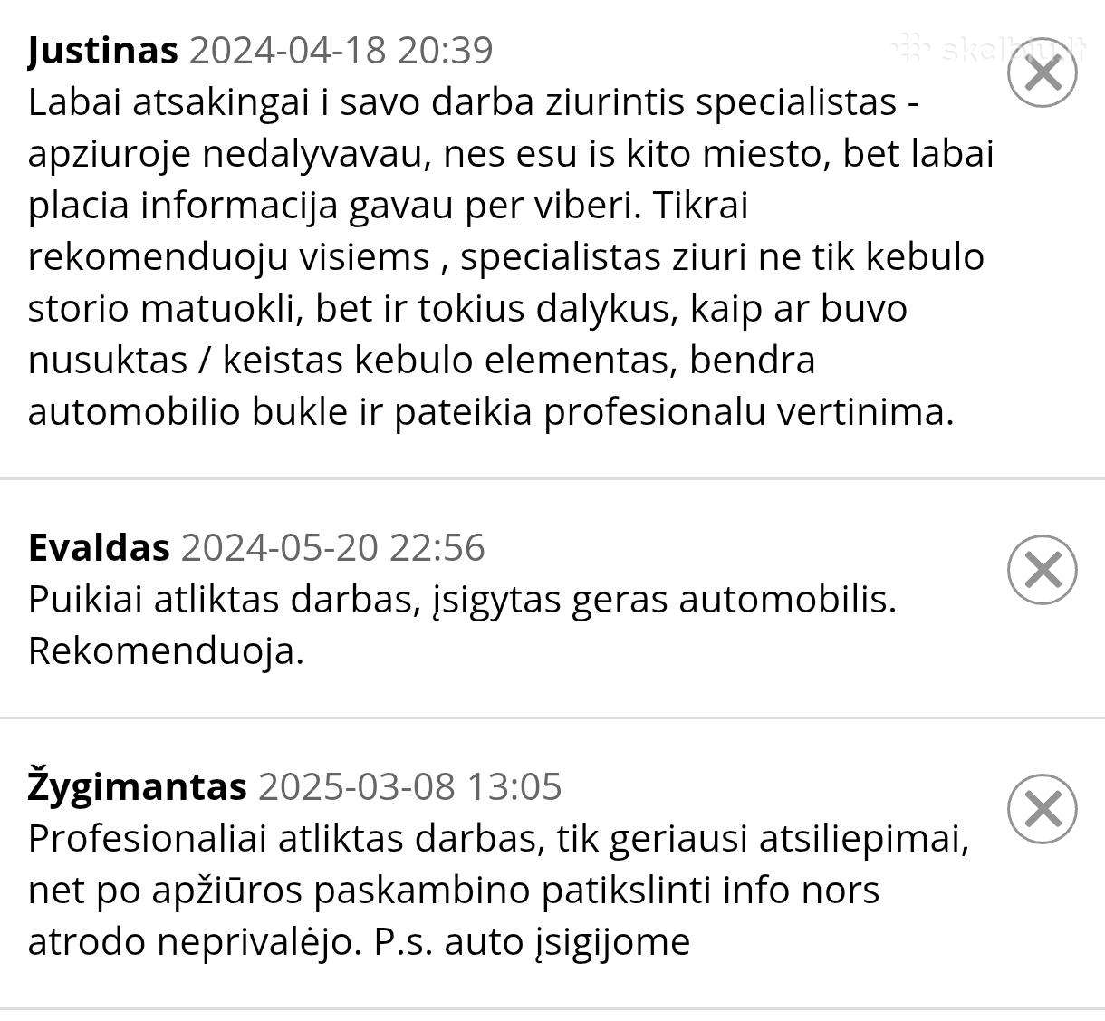 Autopatikra Vilniuje