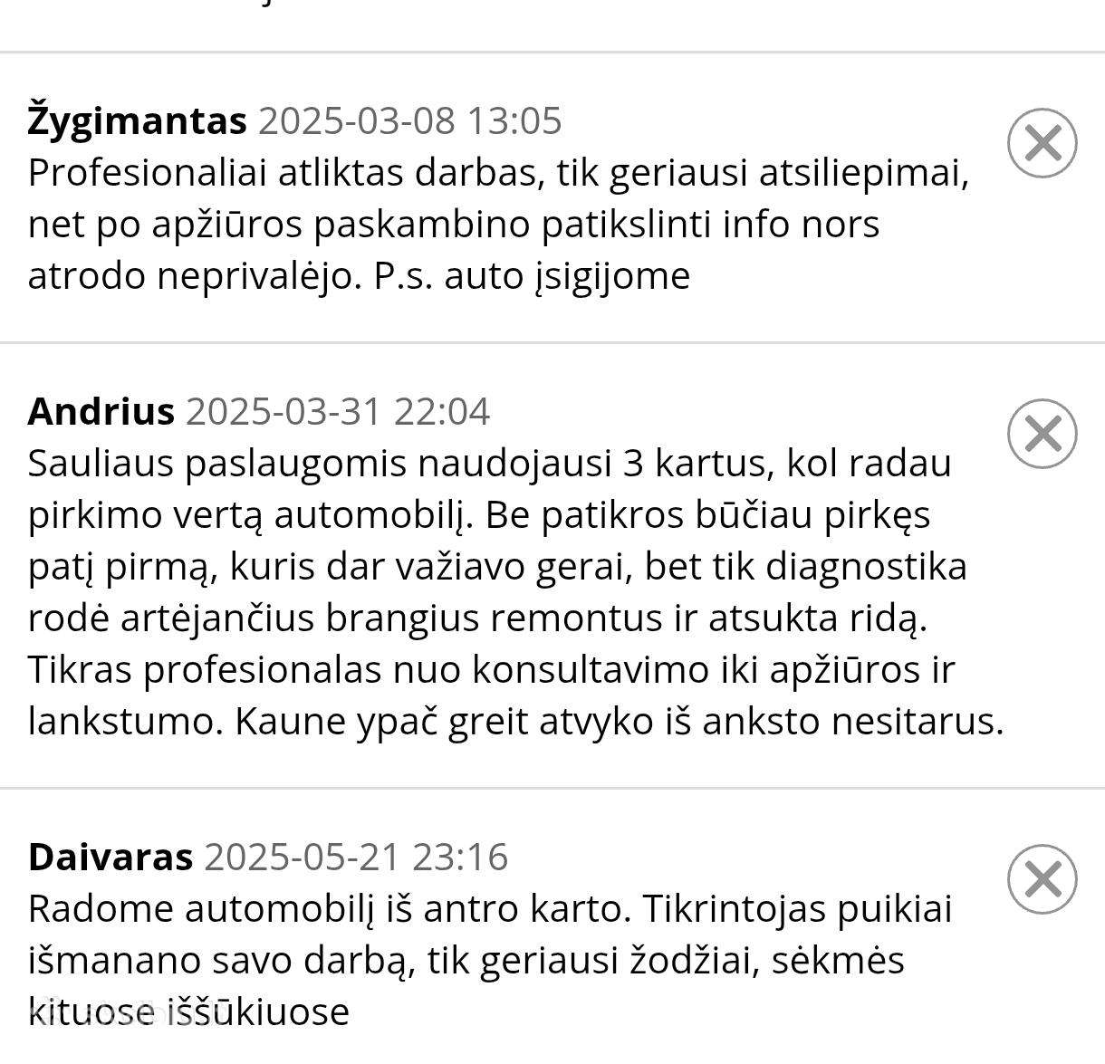 Autopatikra Vilniuje