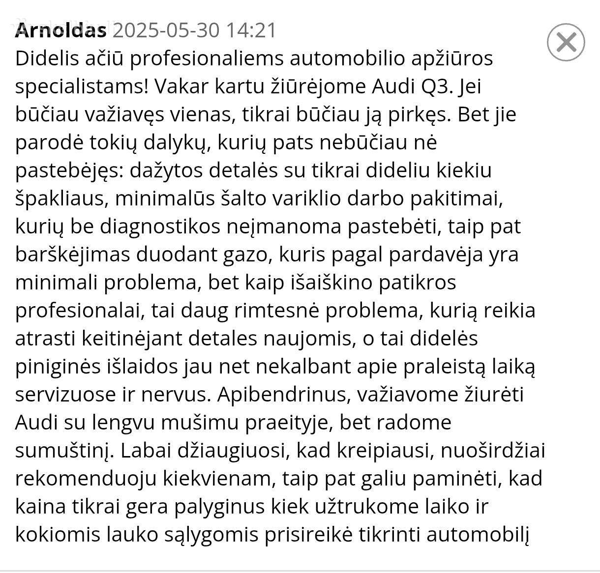 Autopatikra Vilniuje
