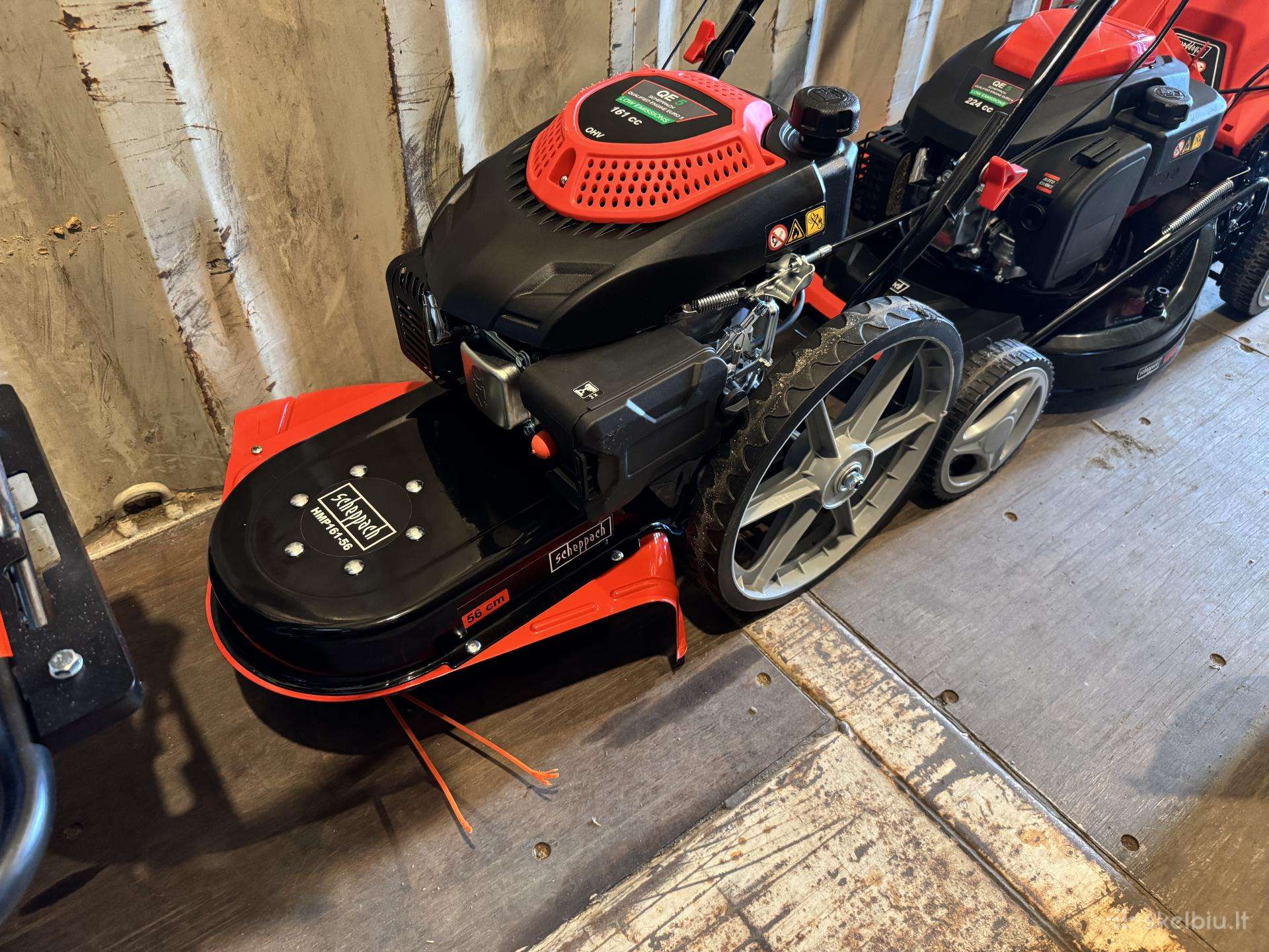 Benzininis trimeris su ratais Hmp161-56 Scheppach