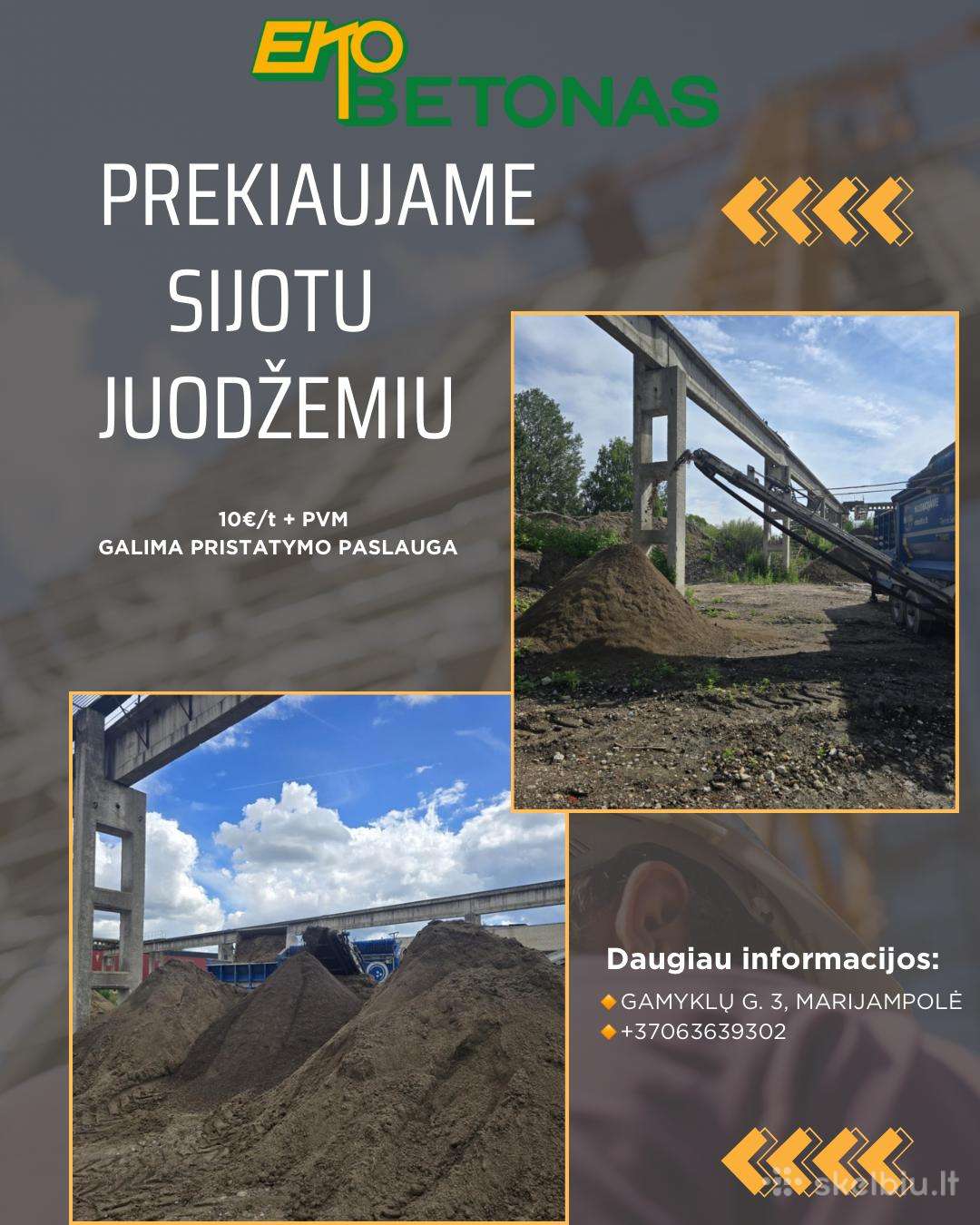 Sijotas juodžemis Marijampolėje