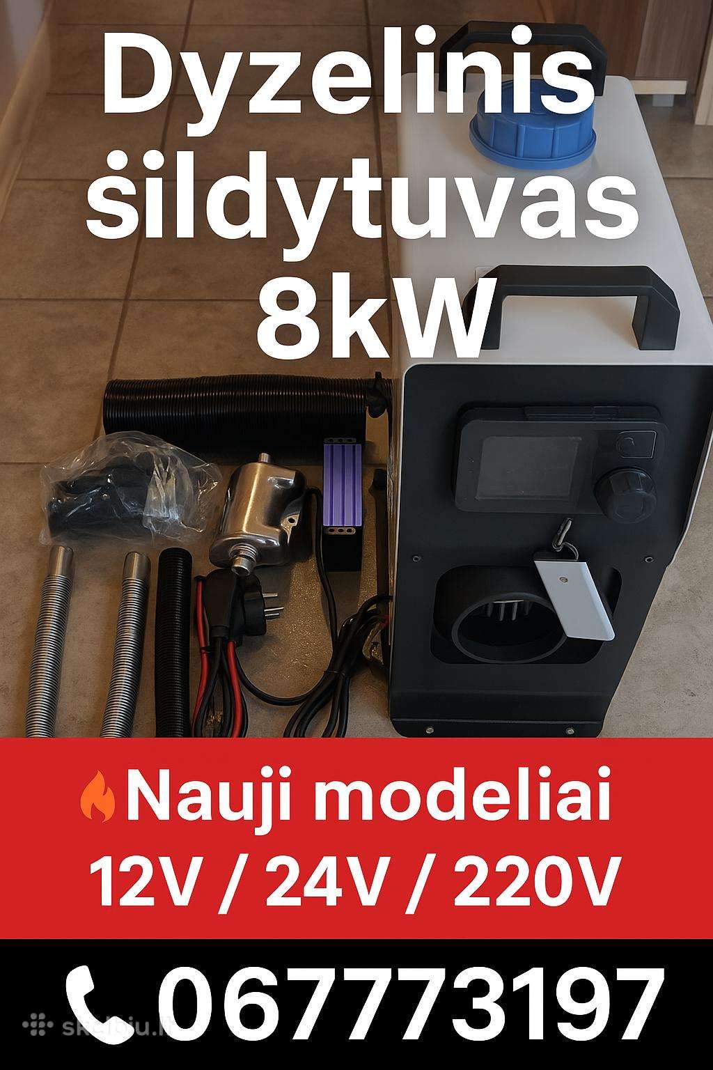 Dyzelinis autonominis šildytuvas 8kw webasto