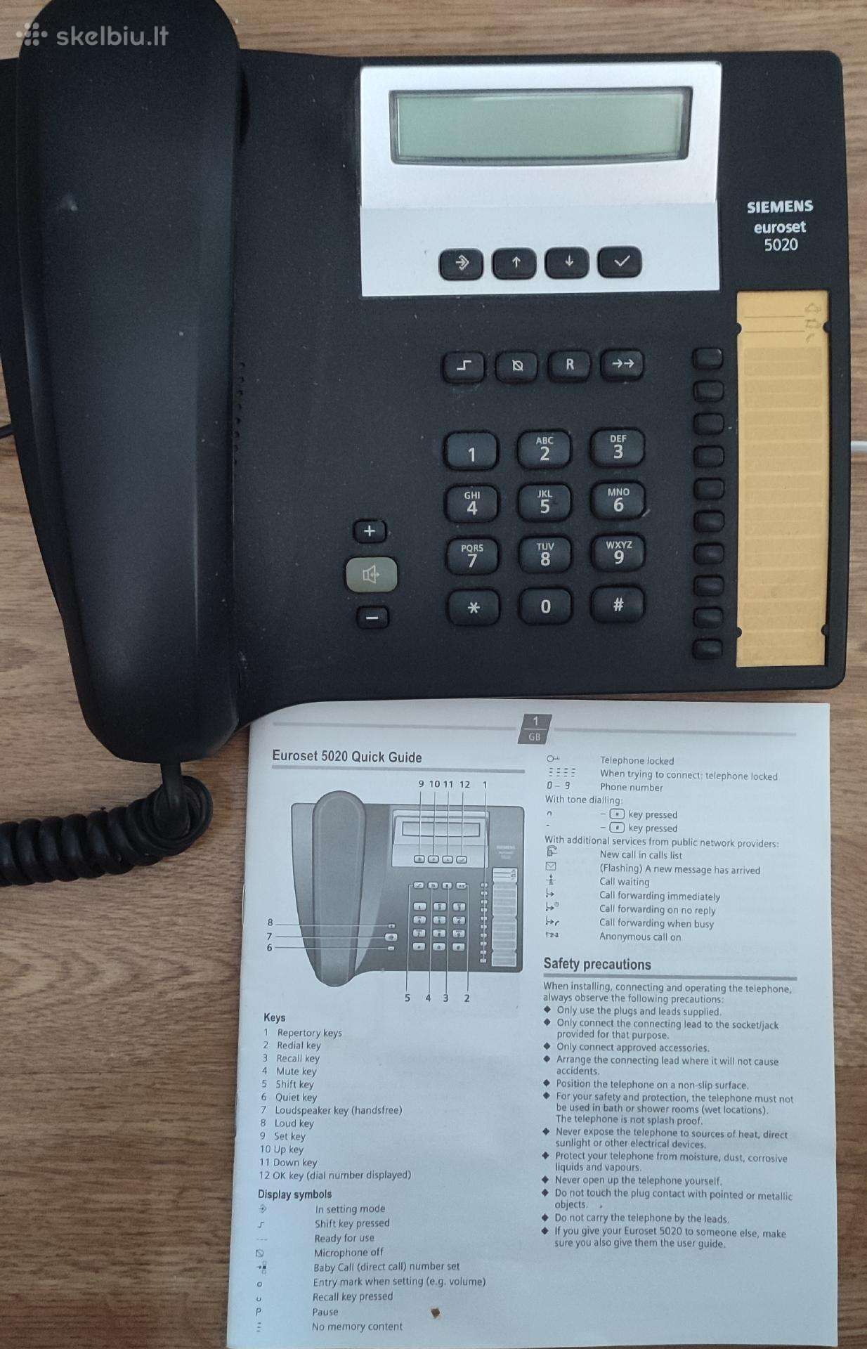 Siemens euroset stalinis telefonas