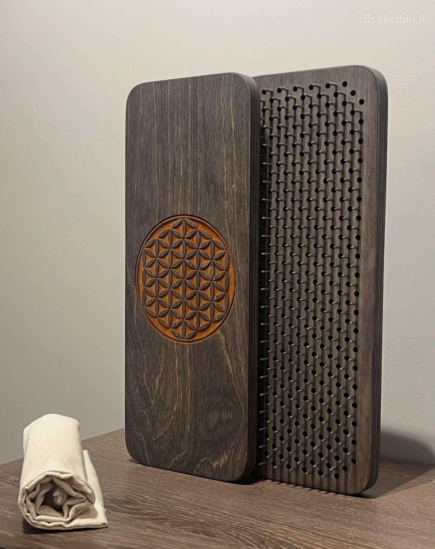 Sadhu lentos - Flower of life (Graphite) 10 mm