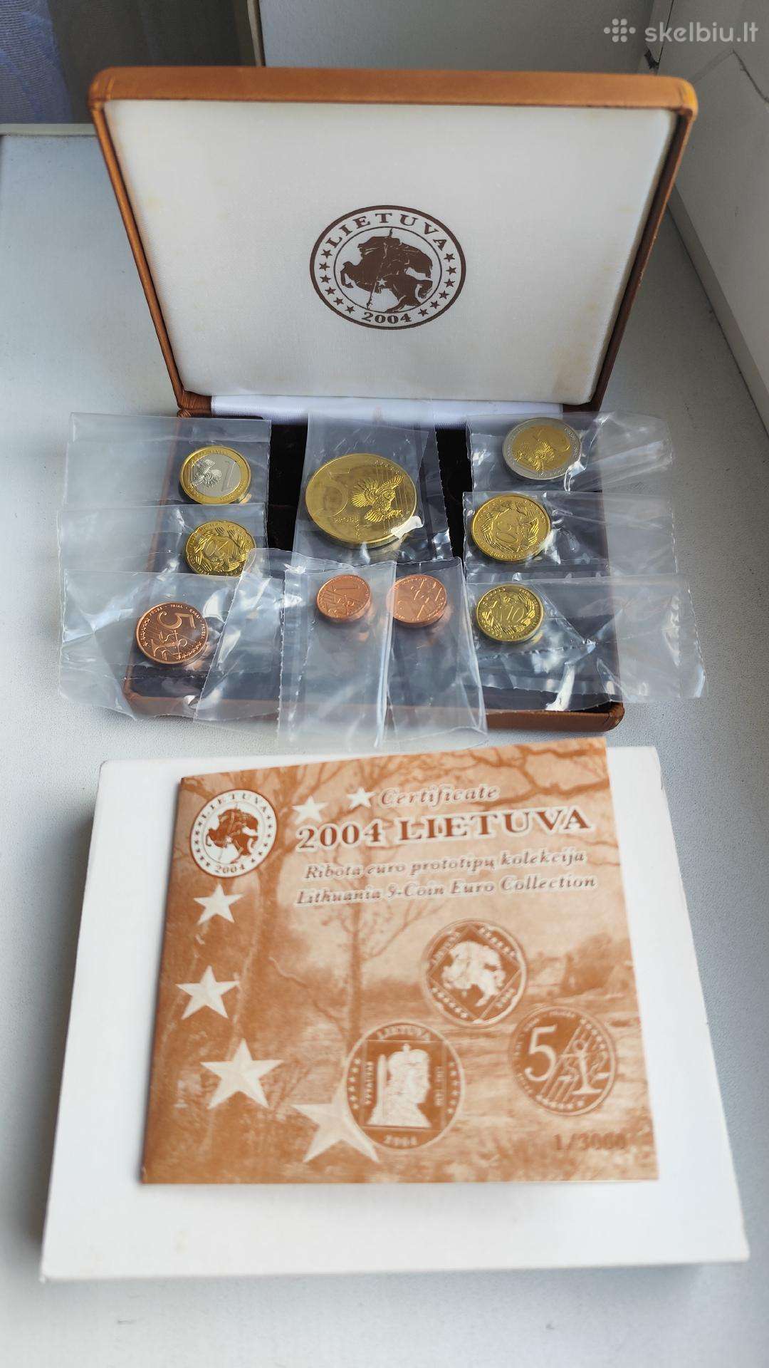2004m. Lietuvos euro prototipų komplektas - proof