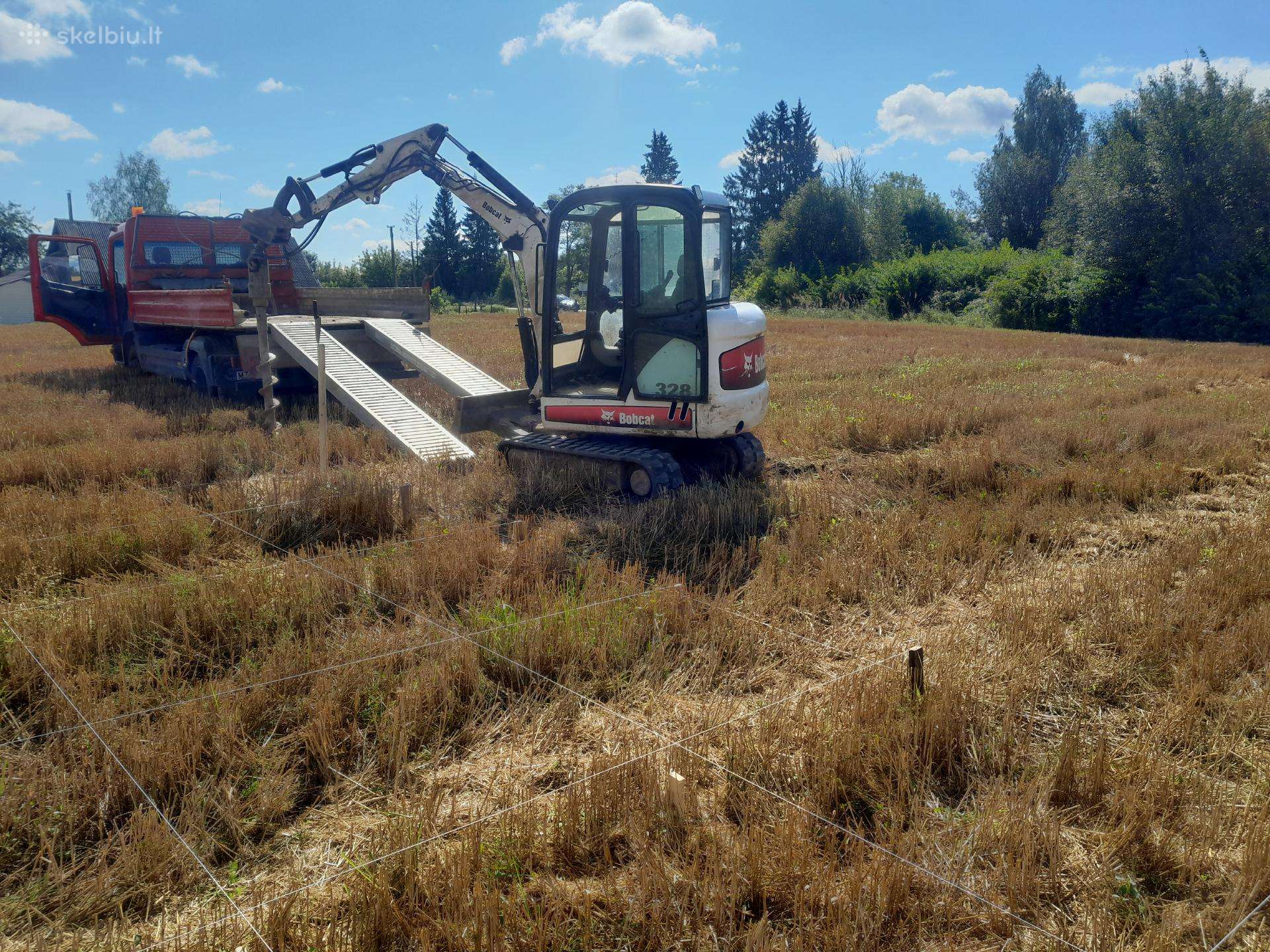 Bobcat 328, statybos transporto nuoma