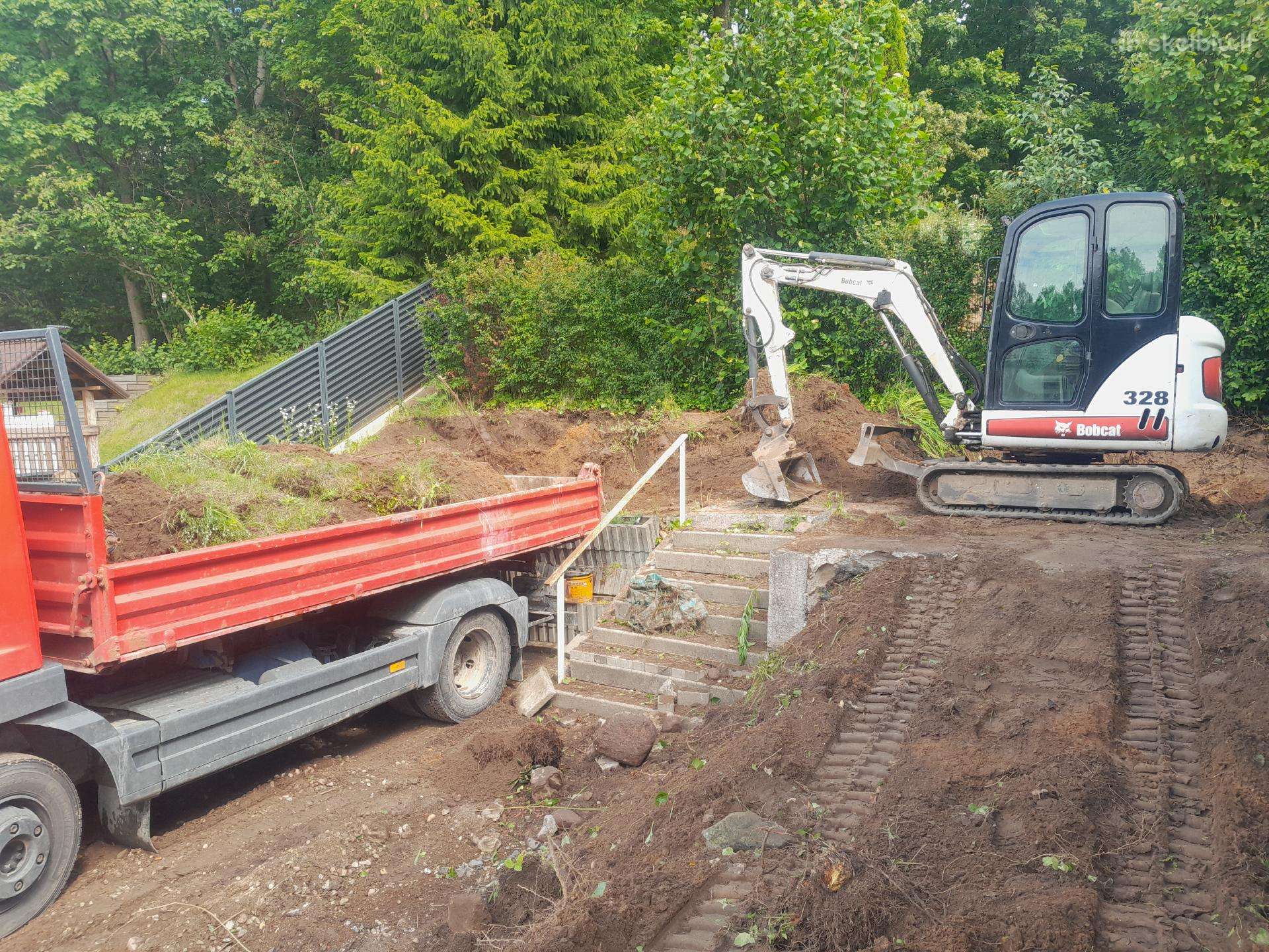 Bobcat 328, statybos transporto nuoma