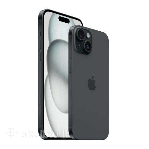 Naujas Apple iPhone 15/128gb, Juodas