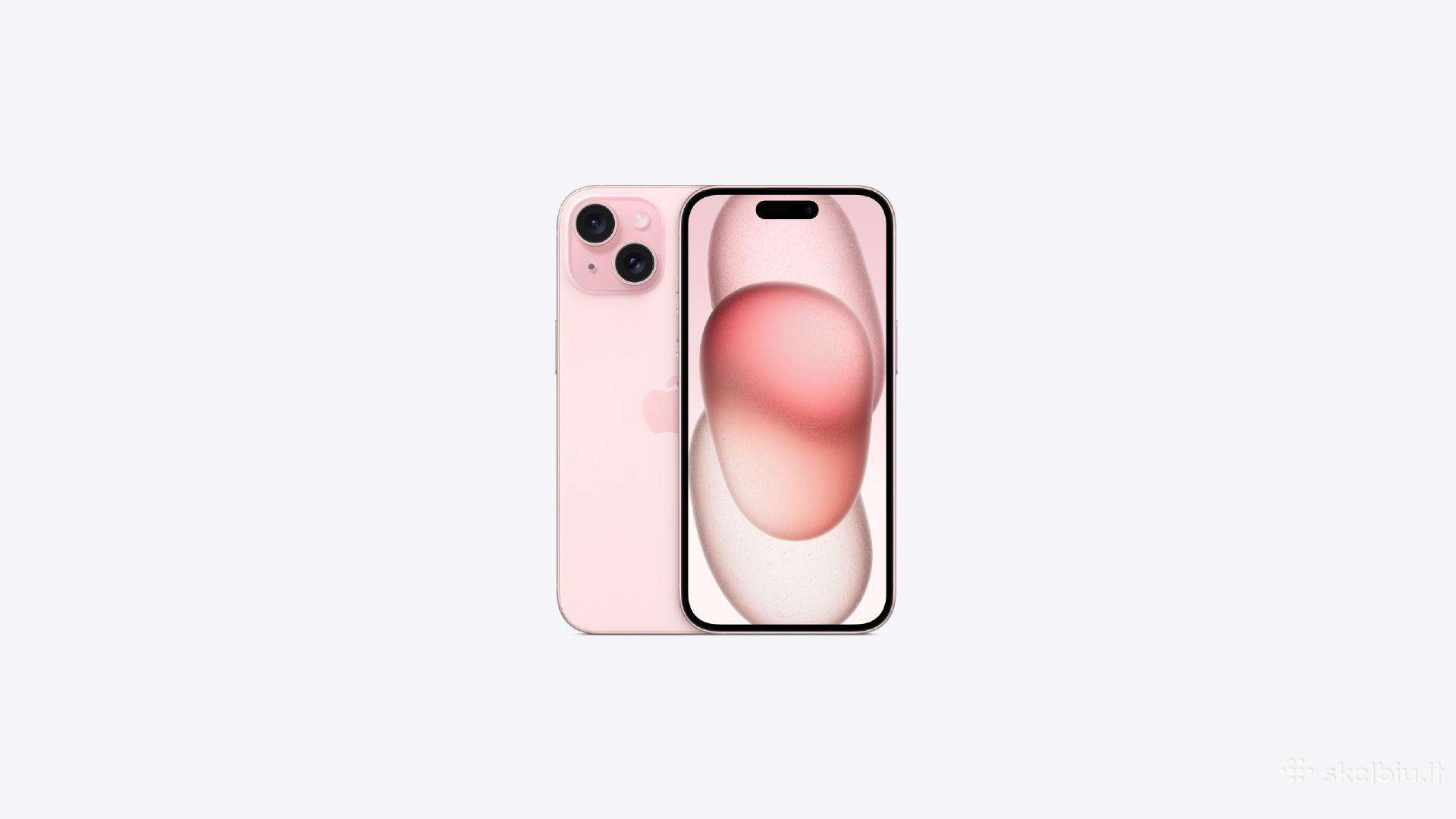 Naujas Apple iPhone 15/128gb, Pink