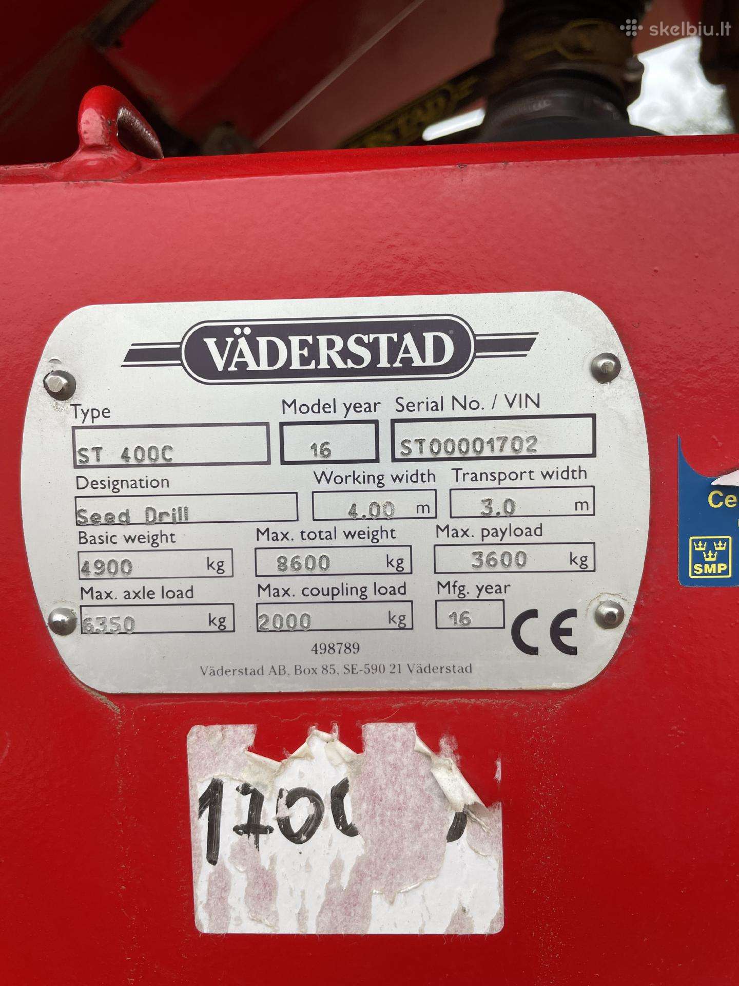 Vaderstad, сеялки, сажалки