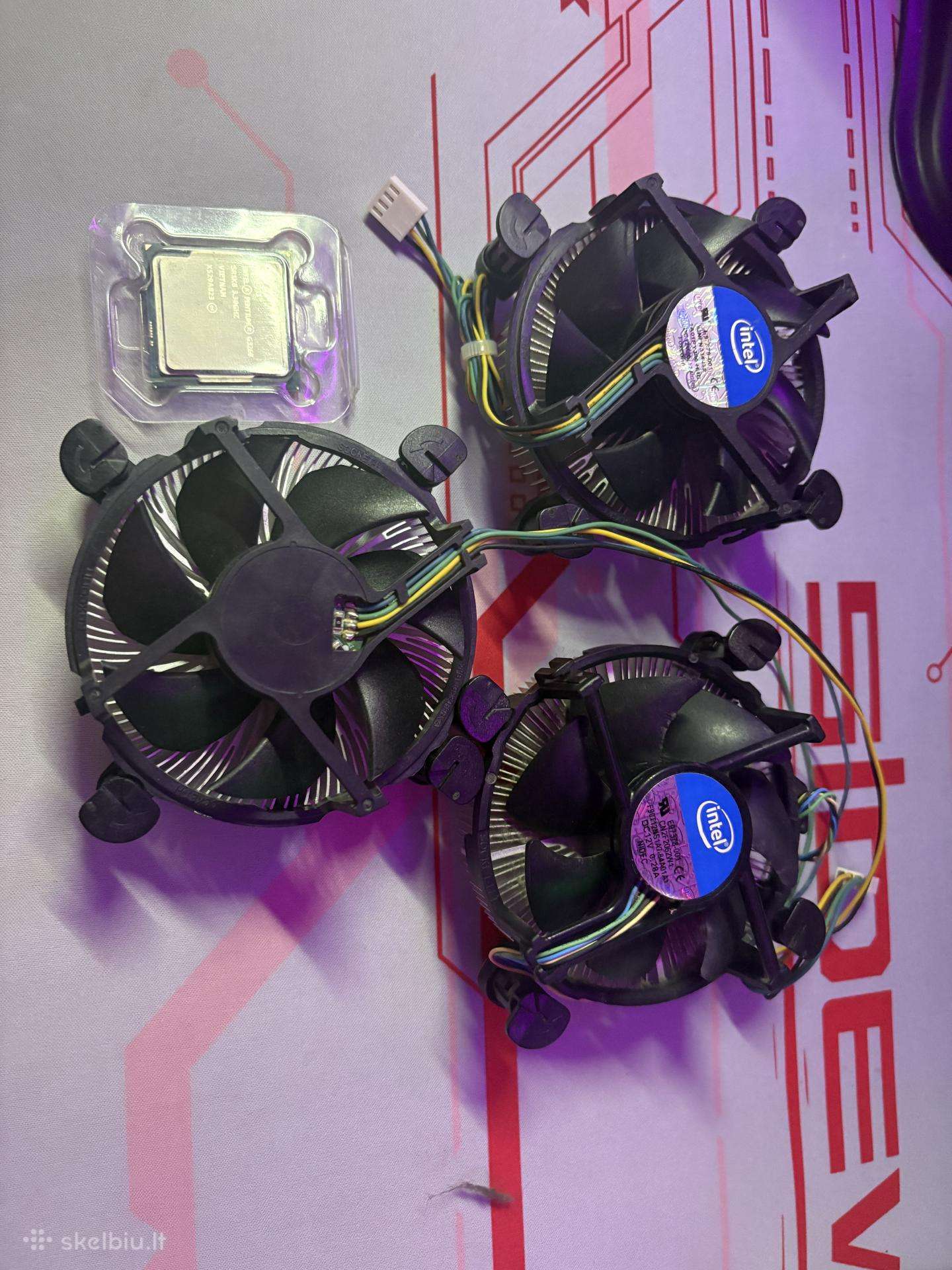 3 intel aušintuvai + Intel Pentium G3260