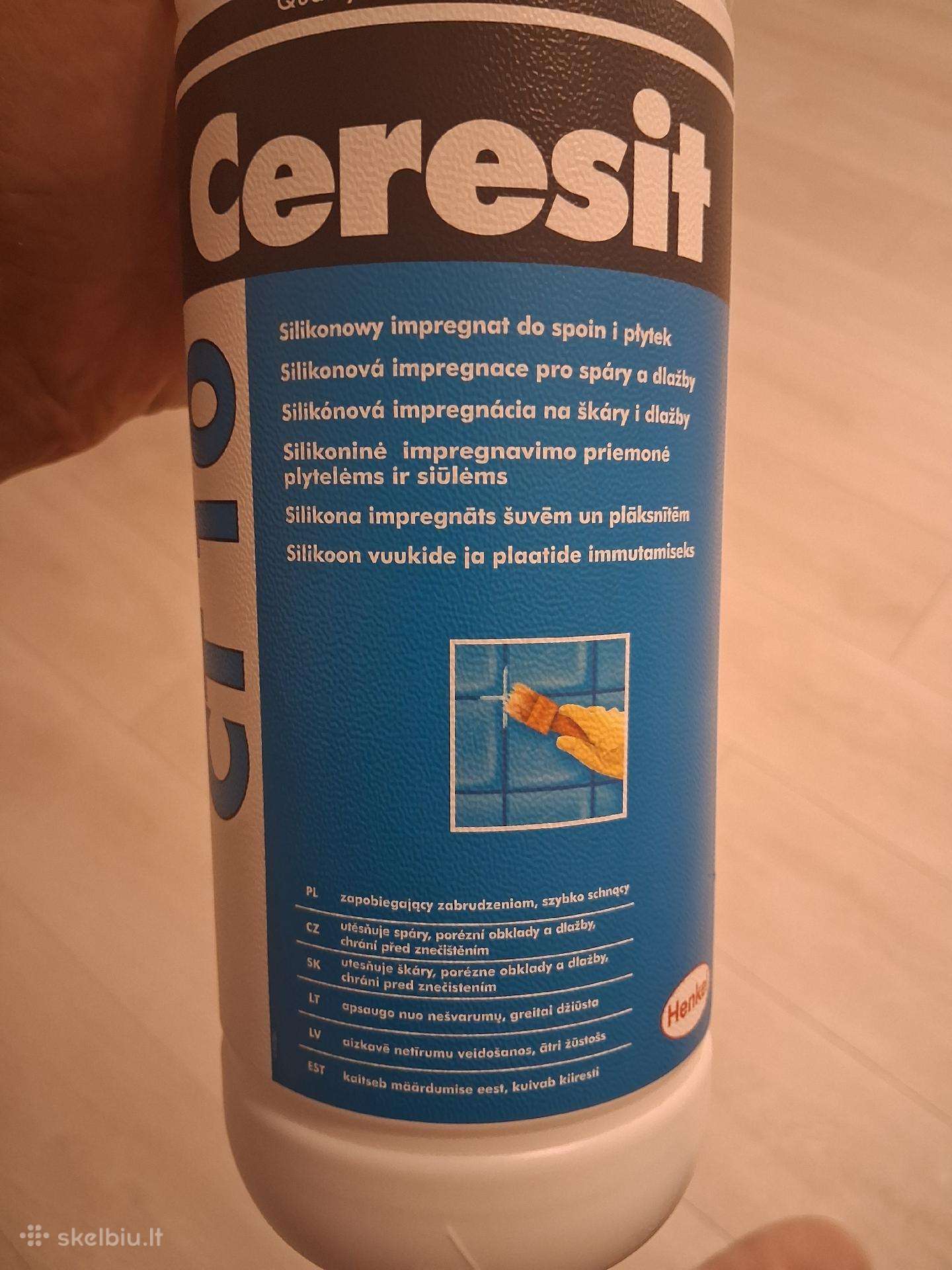 Impregnavimo priemonė plytelių siūlėms
