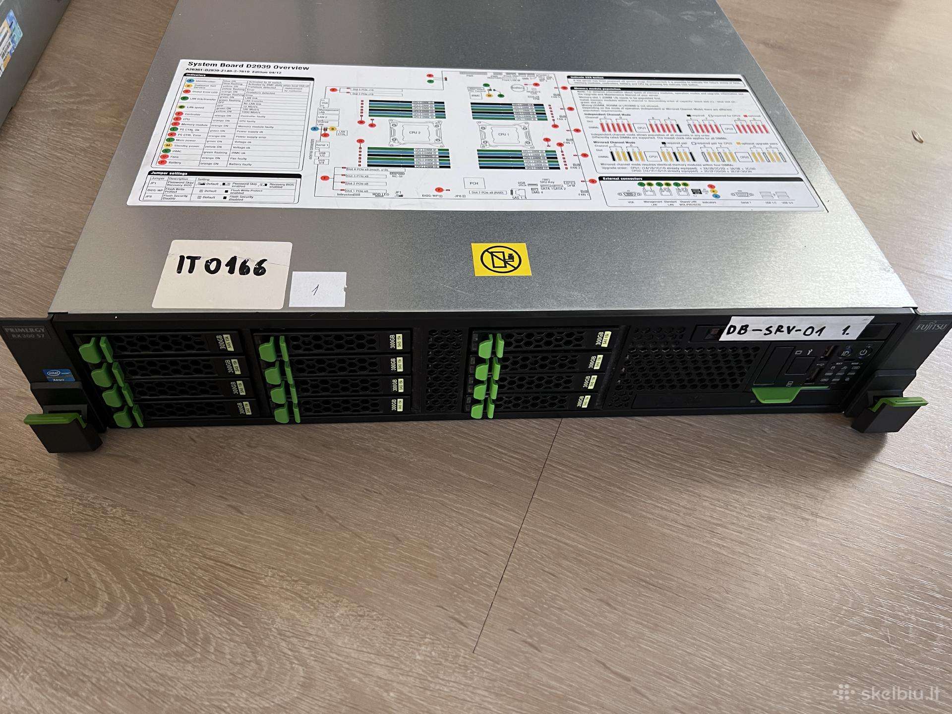 Fujitsu Primergy Rx300 S7 – 2u Rack Serveris