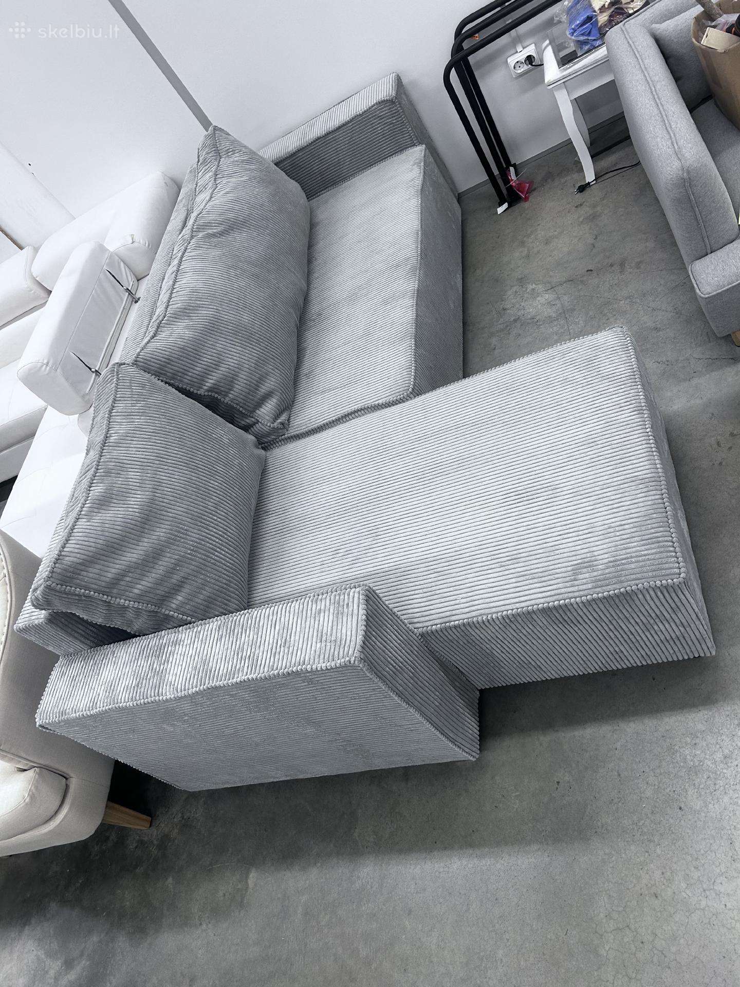 Naujas minkštas kampas su miegama dalim 350€
