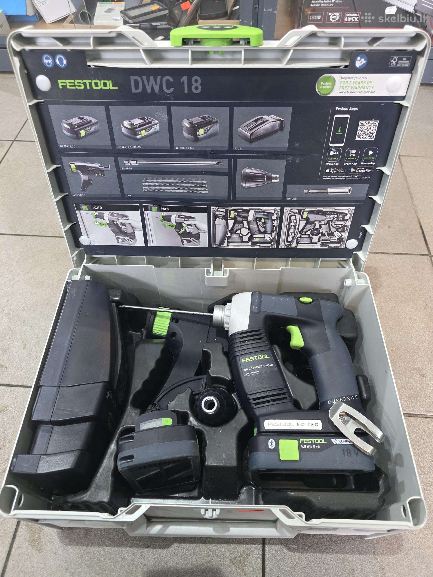 Festool Dwc18-4500 Gipsasukis