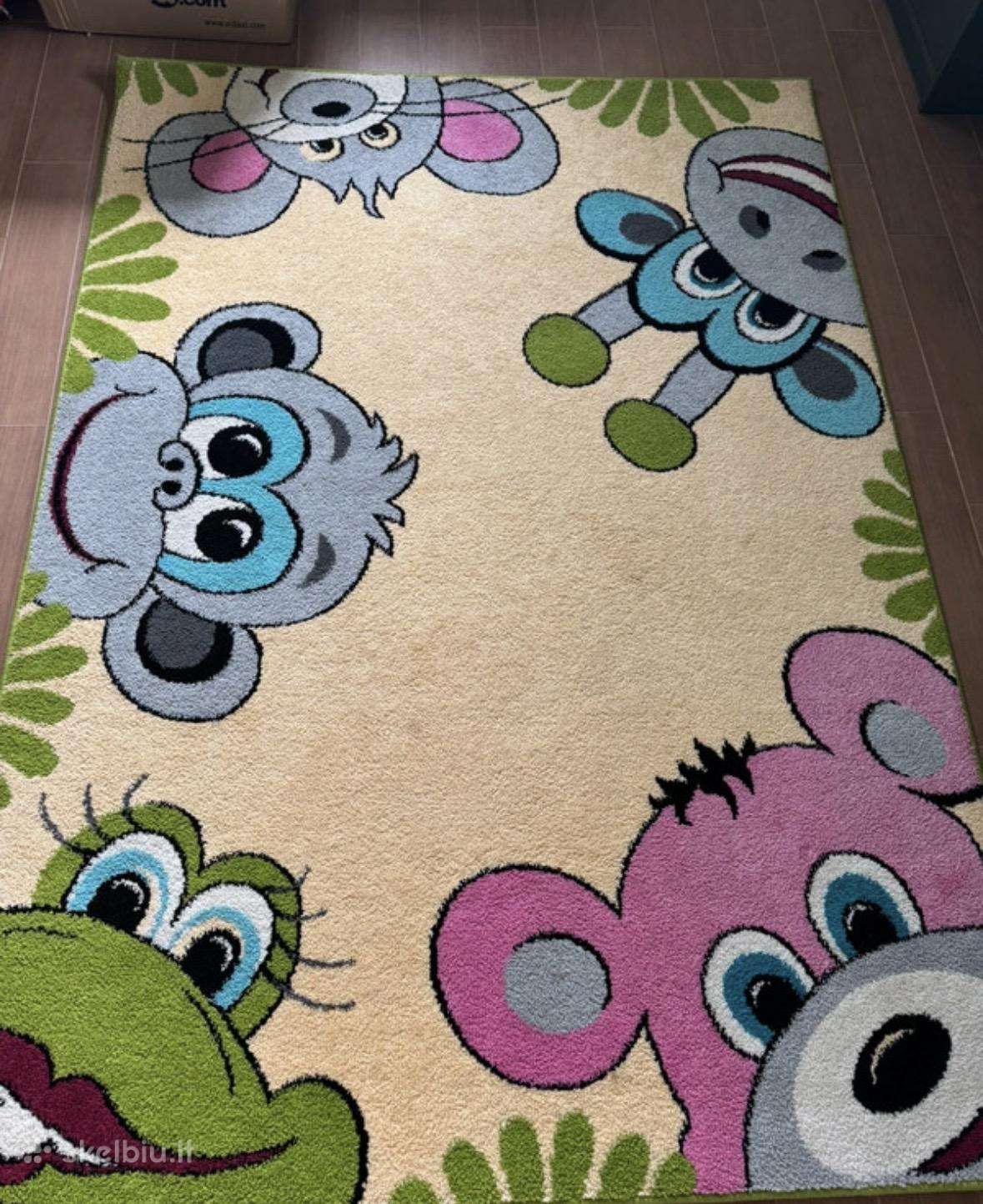 1.60m x 2.2m vaikiškas,kokybiškas,minkštas kilimas