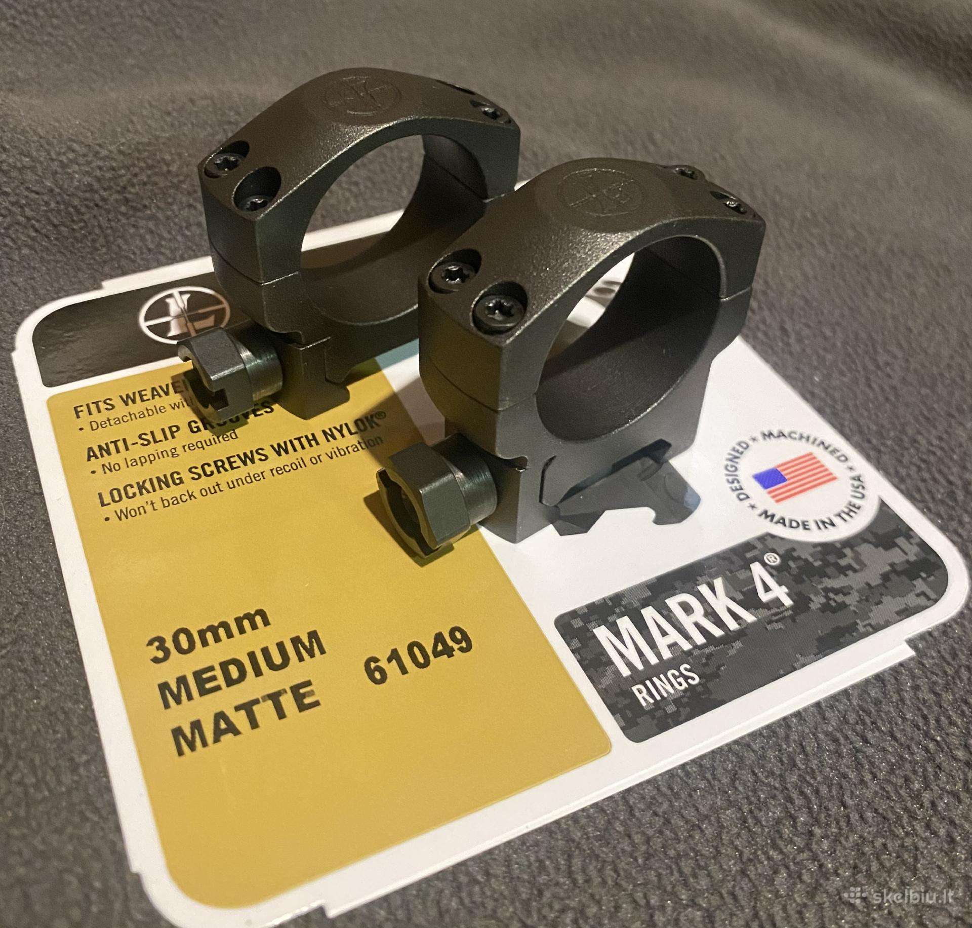 Leupold Mark 4 žiedai 30 mm medium