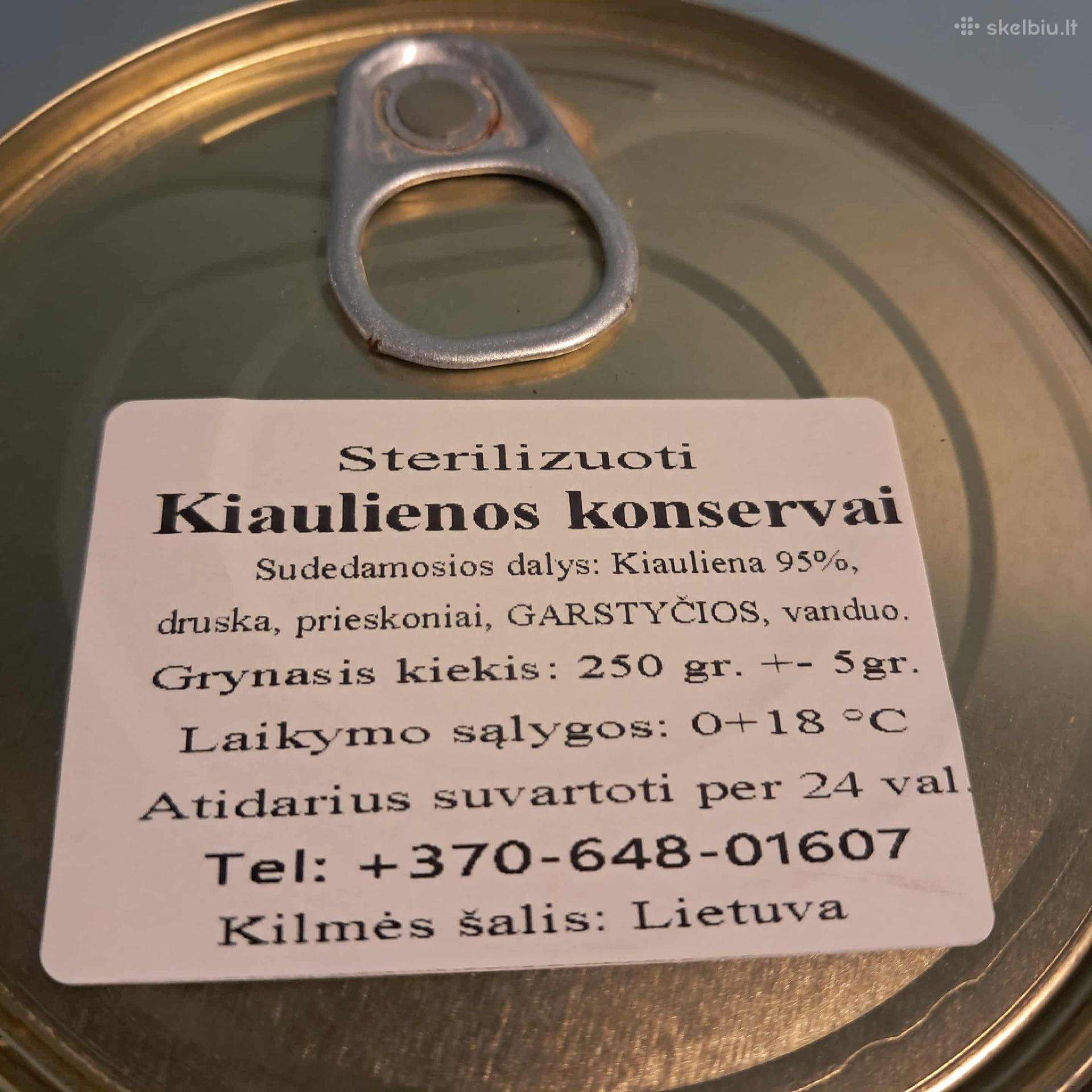 Parduodu mėsos konservus