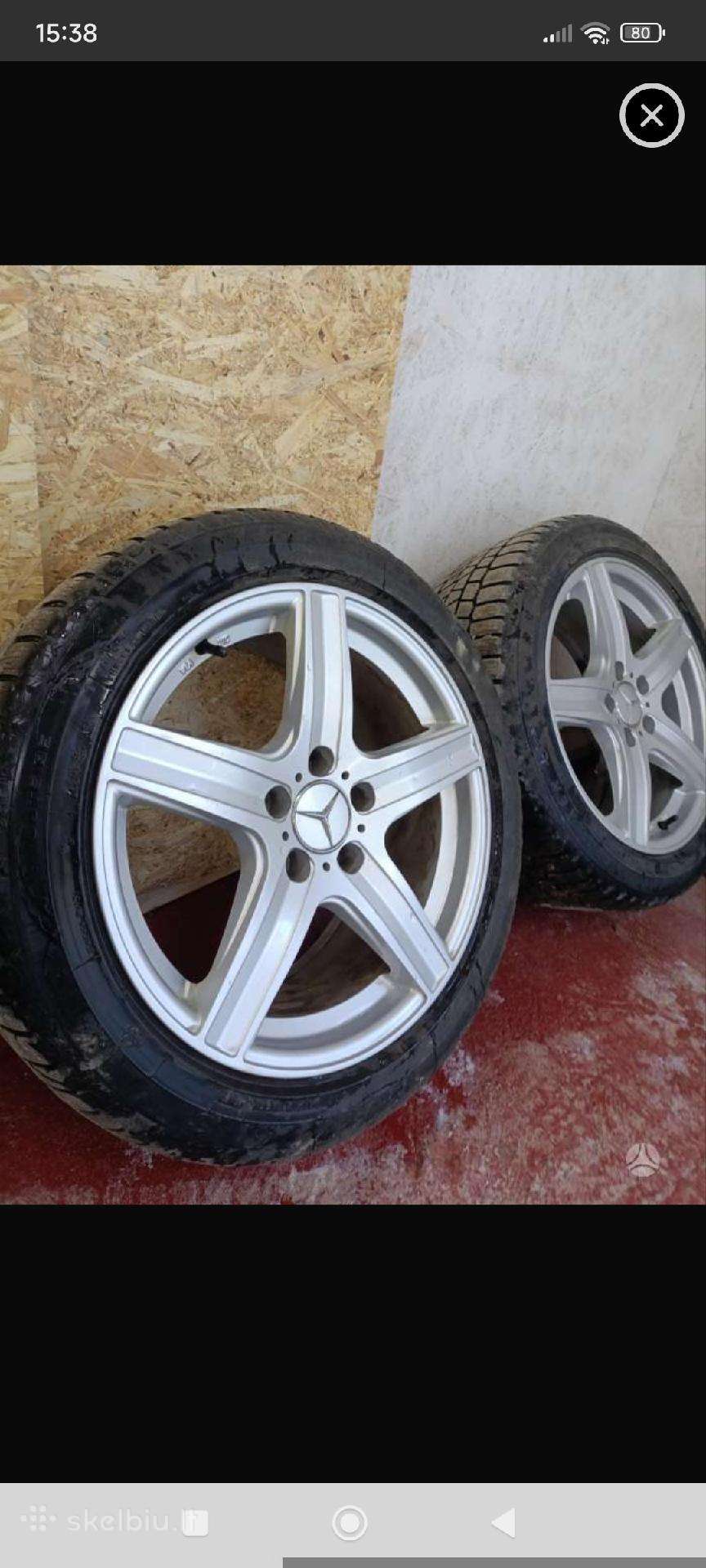 R16/ R17 mazda/mercedes ratai ir r16 padangos