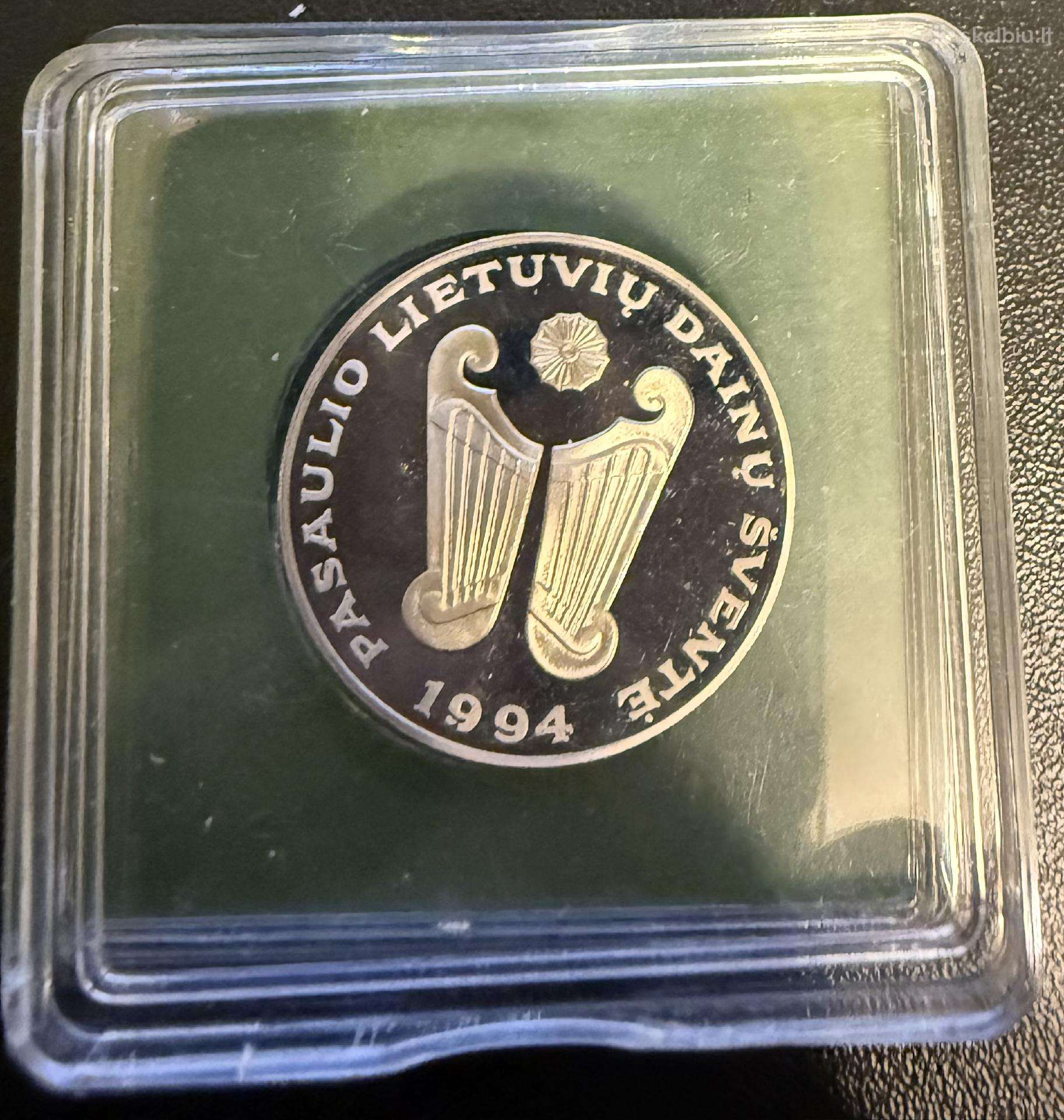 10 litų moneta Pasaulio lietuvių dainų šventė 1994