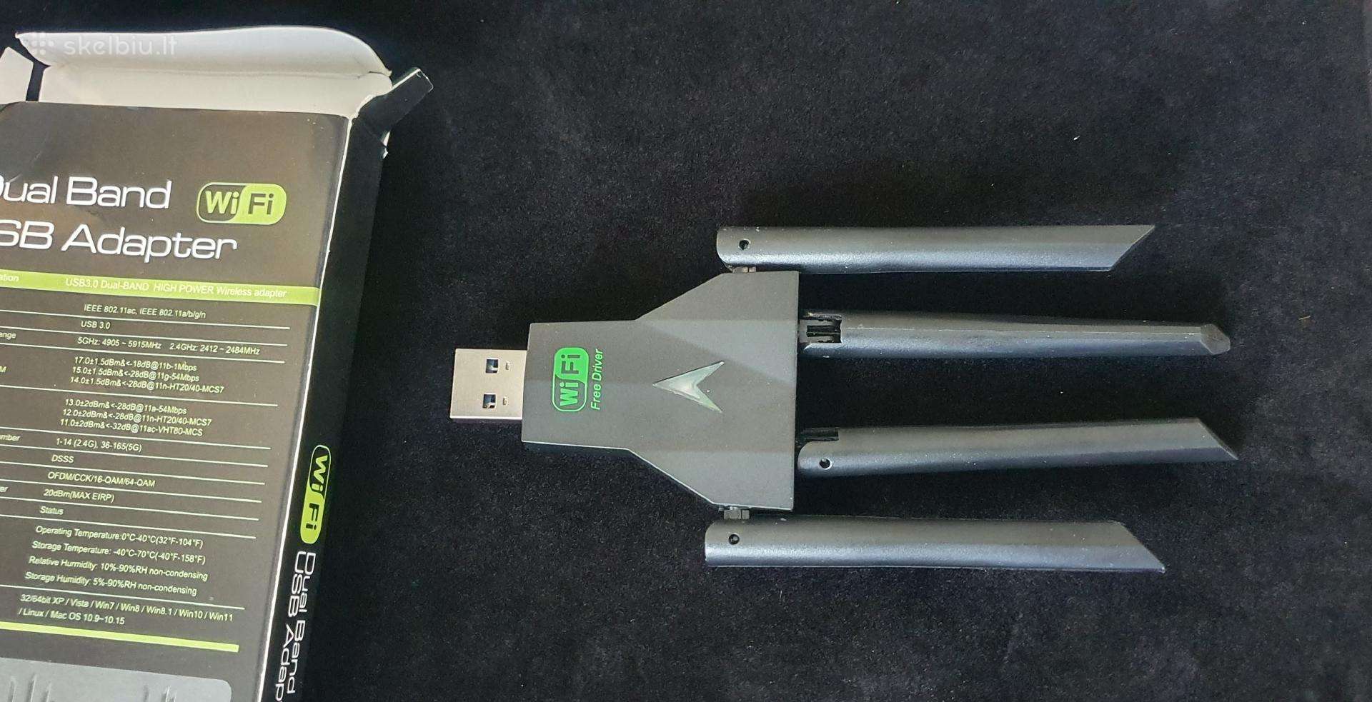 Mažai naudotas galingas Usb WiFi Adapteris