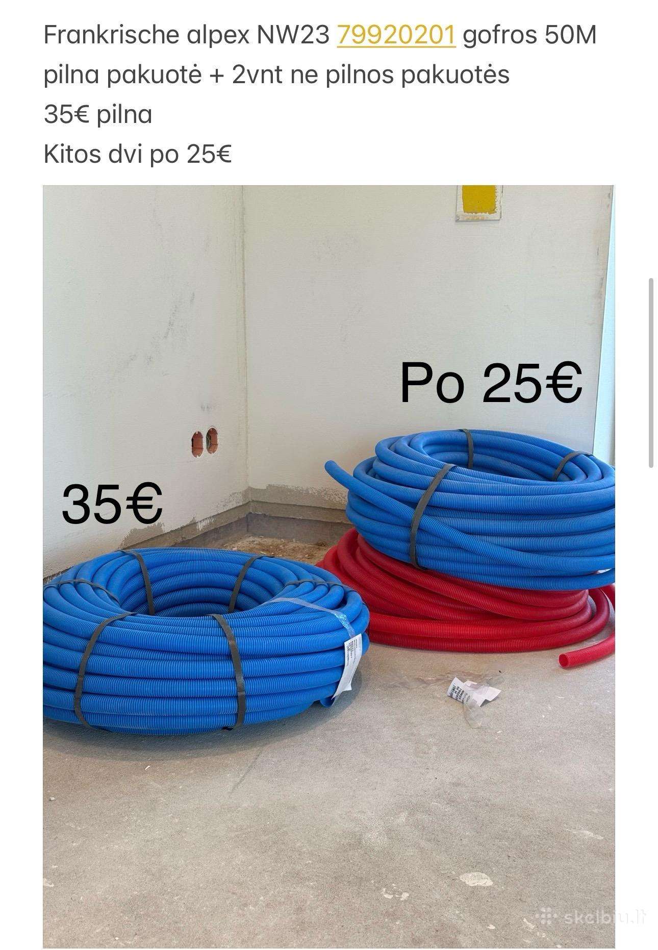 Likučiai nuo grindinio šildymo ir vandentiekio