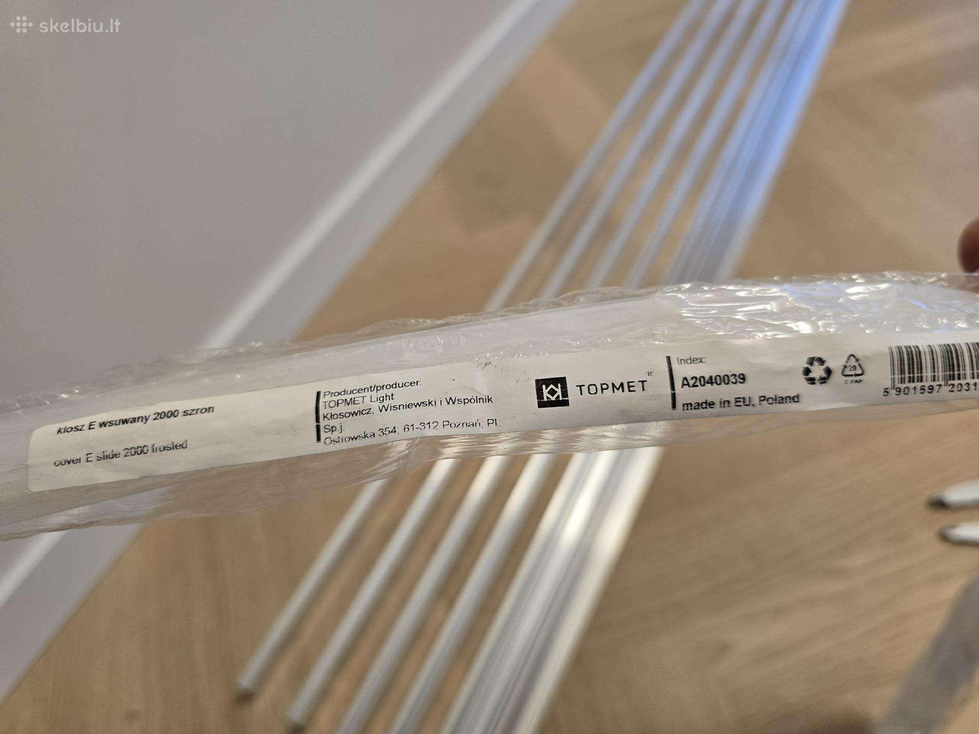 Aliuminio LED tvirtinimo profiliai su difuzoriais