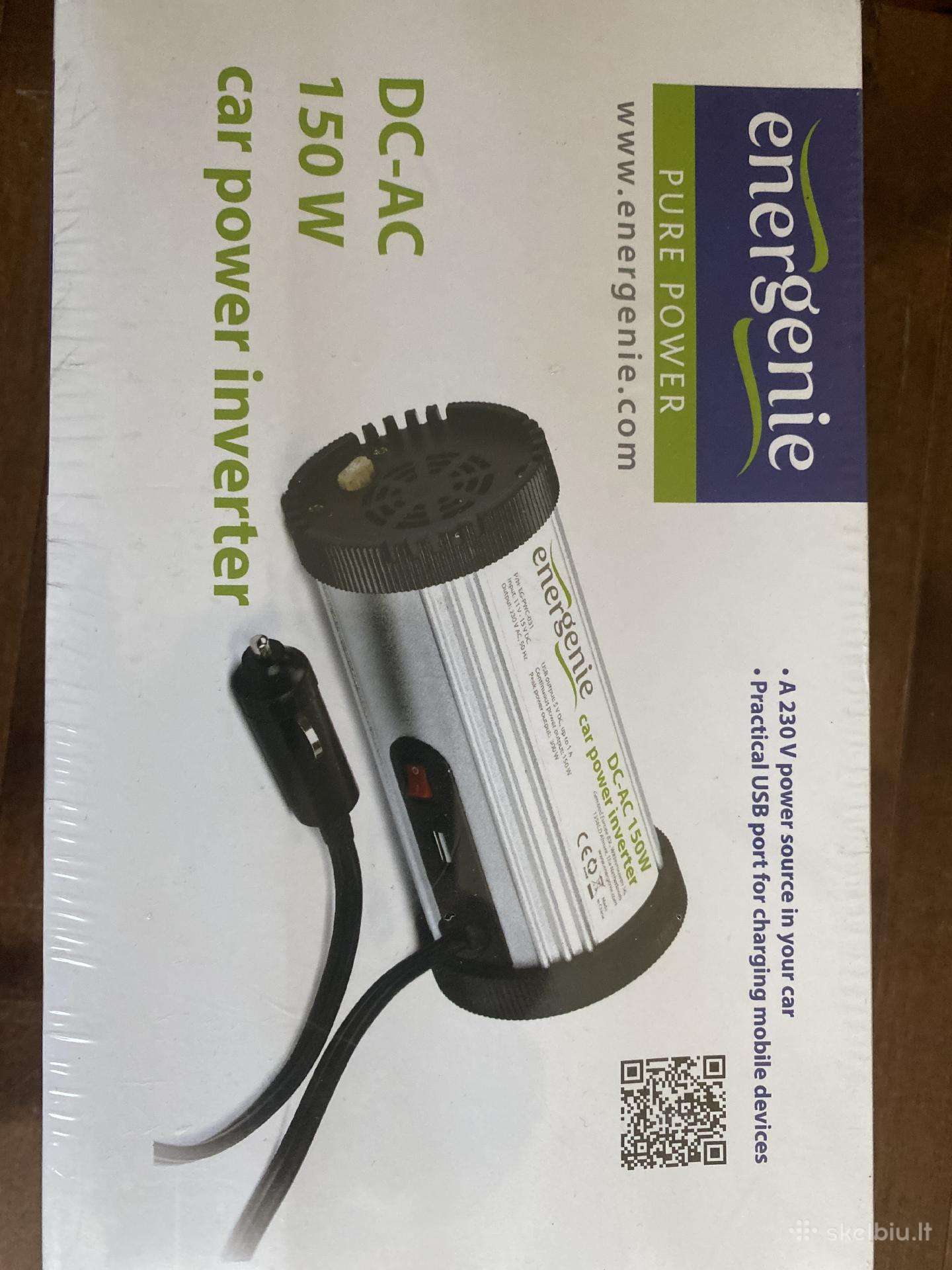 Energenie Dc-ac 150 W automobilinis keitiklis (nau