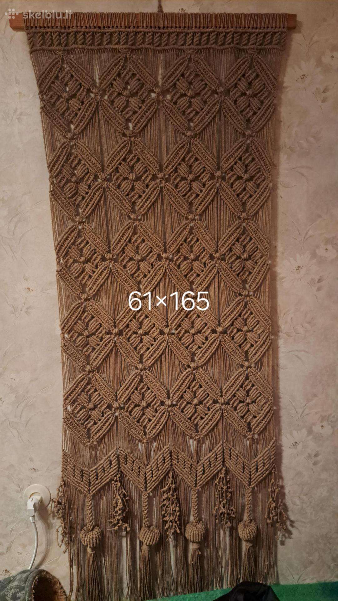 Rištas kilimas macrame