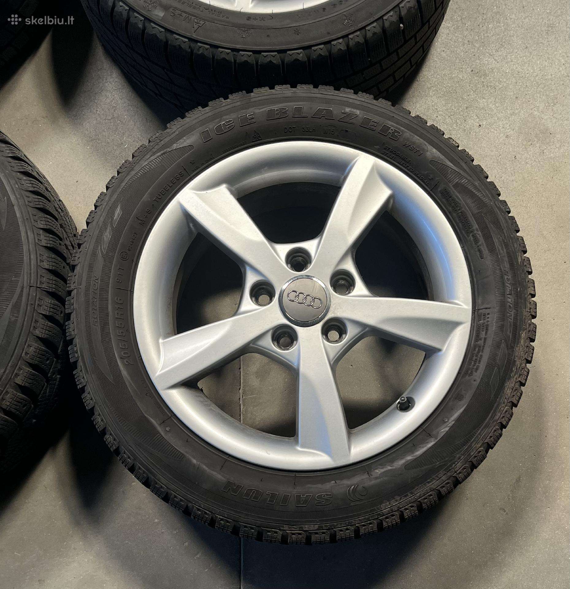Audi ratlankiai R16/55/205 su žieminėmis padangomi