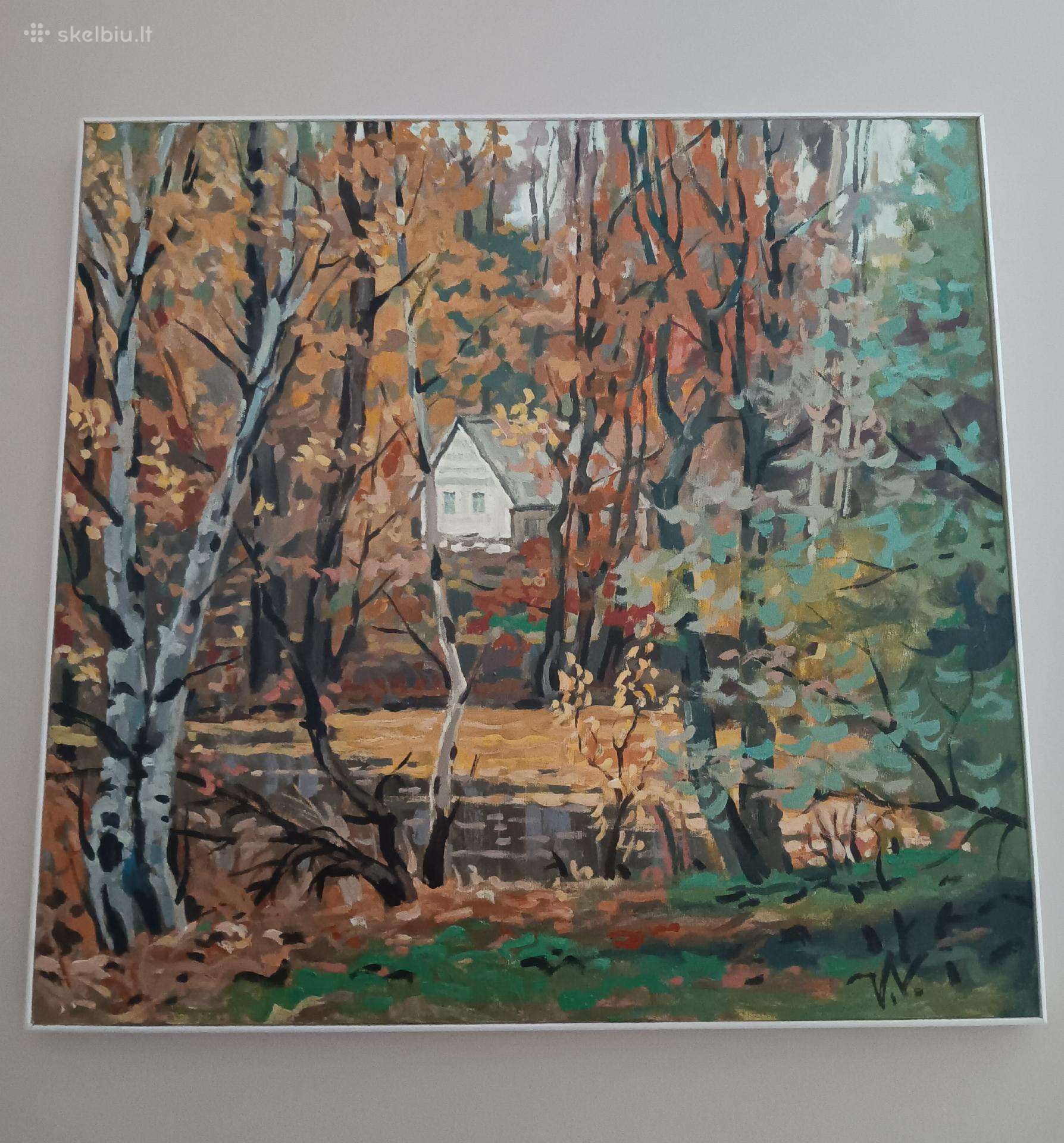 Parduodu paveikslą su rudens peizažu