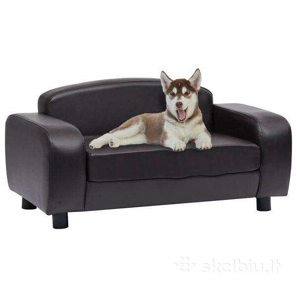 Vidaxl Šuns guolis sofa lova, dirbtinė oda